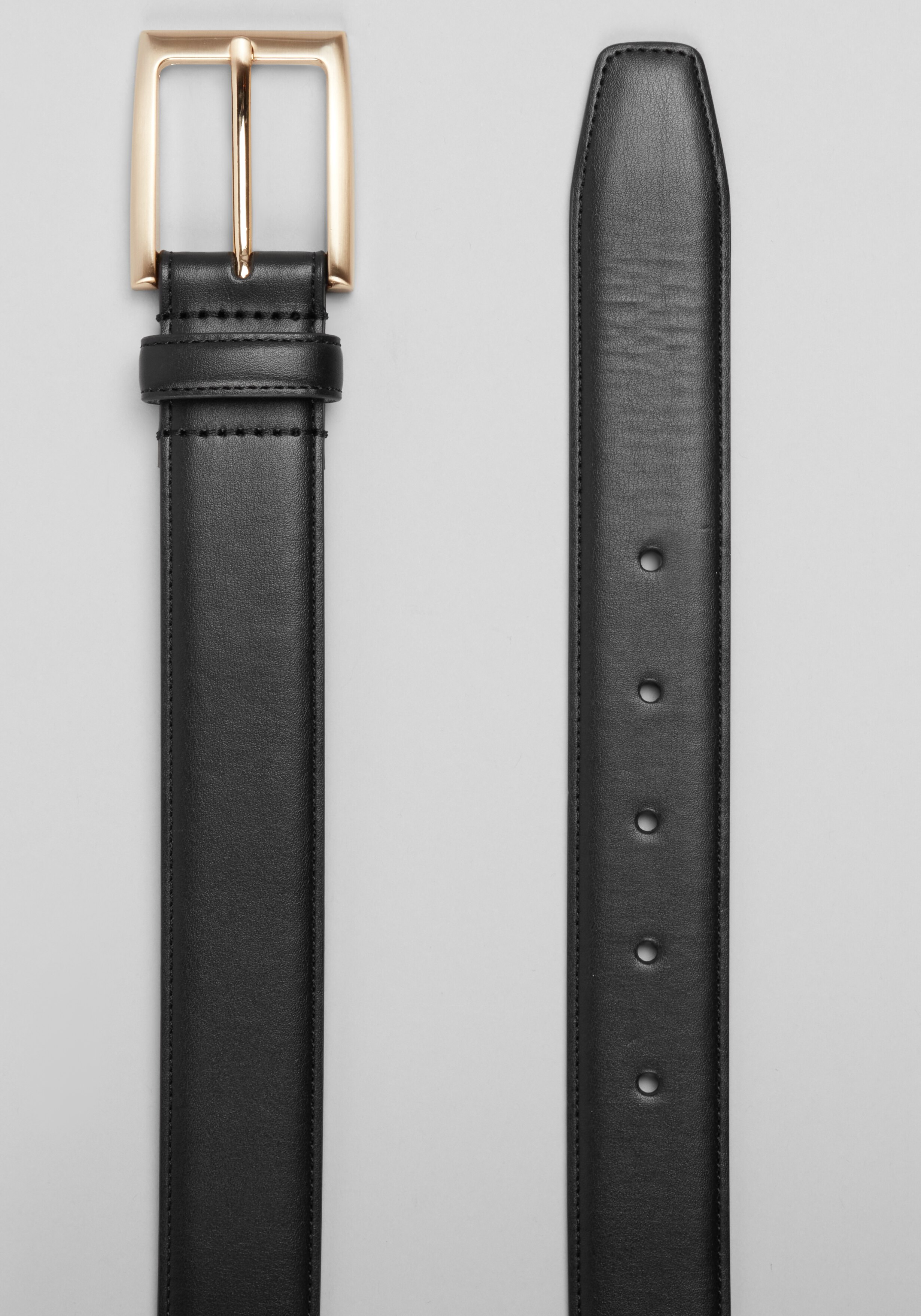 1905 Collection Feather Edge Stitched Leather Belt
