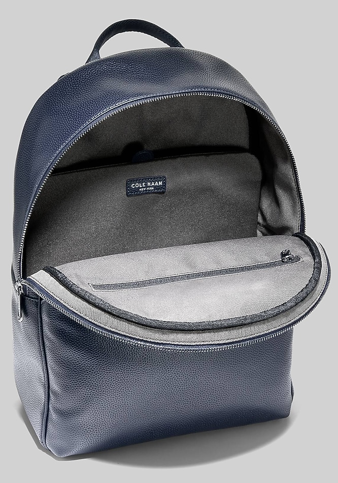 Cole Haan Gray Leather Drawstring Backpack COLE HAAN COLE HAAN Sloan Backpack mens main image 4