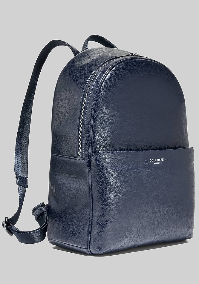blazer leather backpack No. 278 | Vintage Chestnut top leather pull closure Briefcase Backpack  Tan by