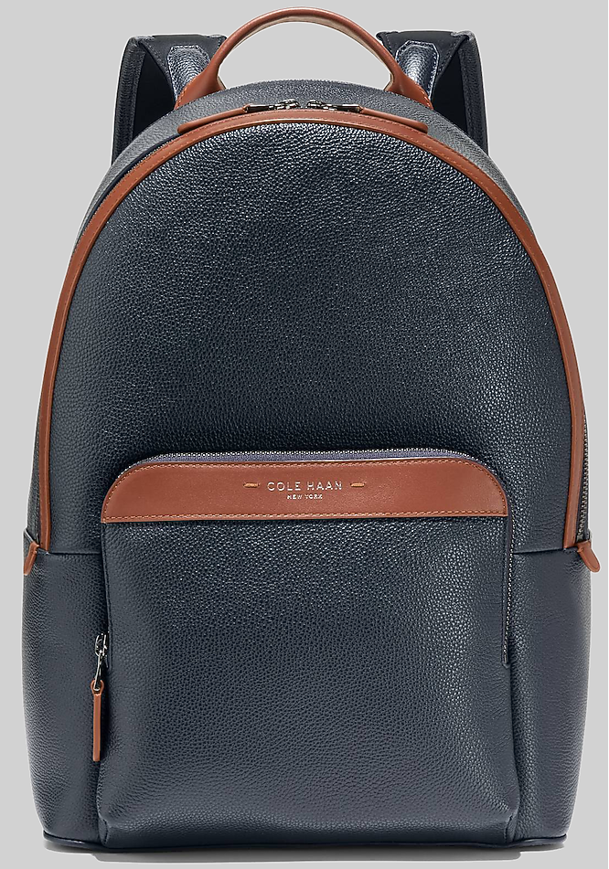 cole haan mens leather backpack Men's Carson, Black/Black, Unit: Clothing, Shoes & Jewelry Exterior trolly pass through for travel ease COLE HAAN COLE HAAN Sloan