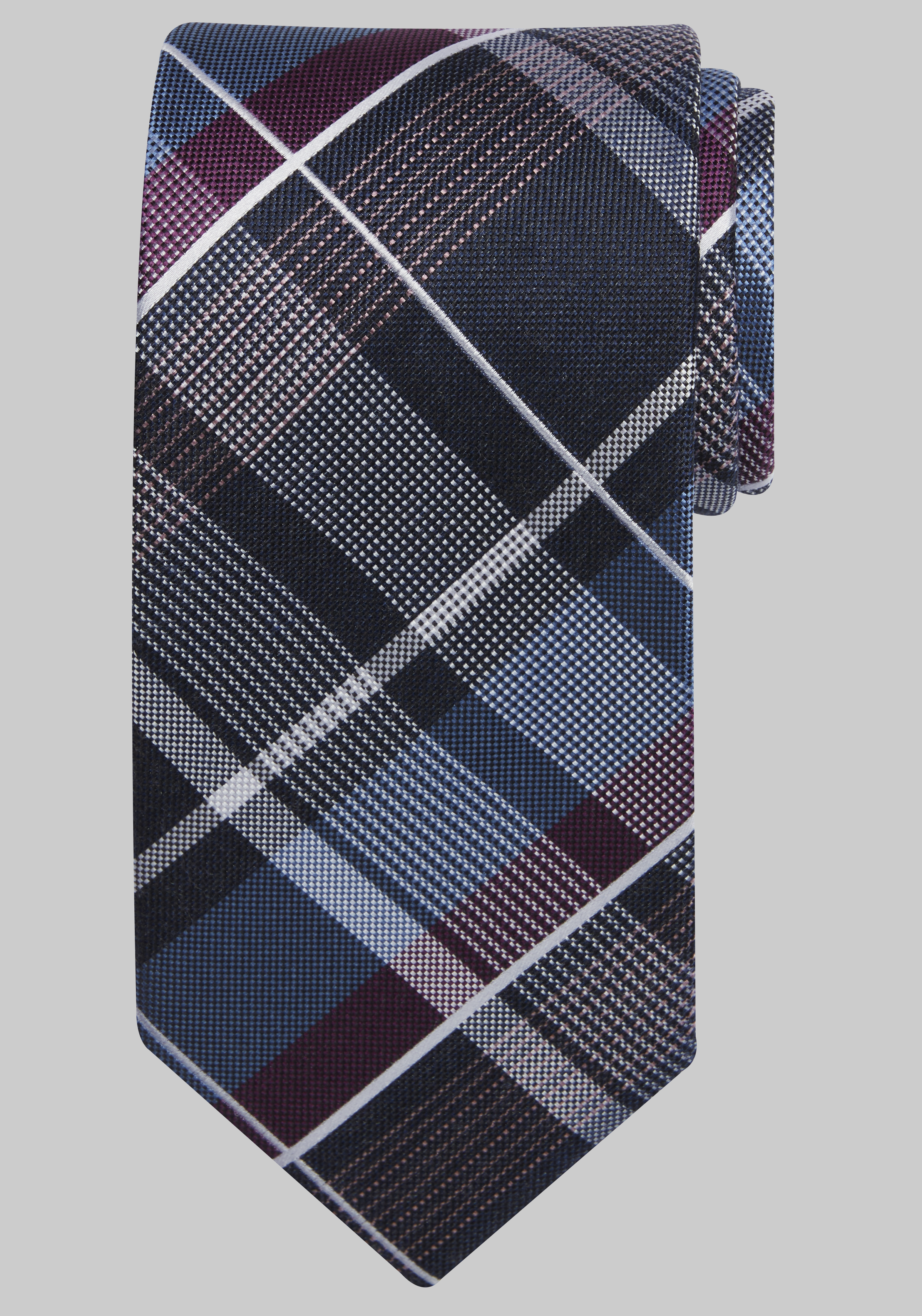 Men's CLEARANCE, Traveler&reg; Collection Super Plaid Tie CLEARANCE - Jos A Bank