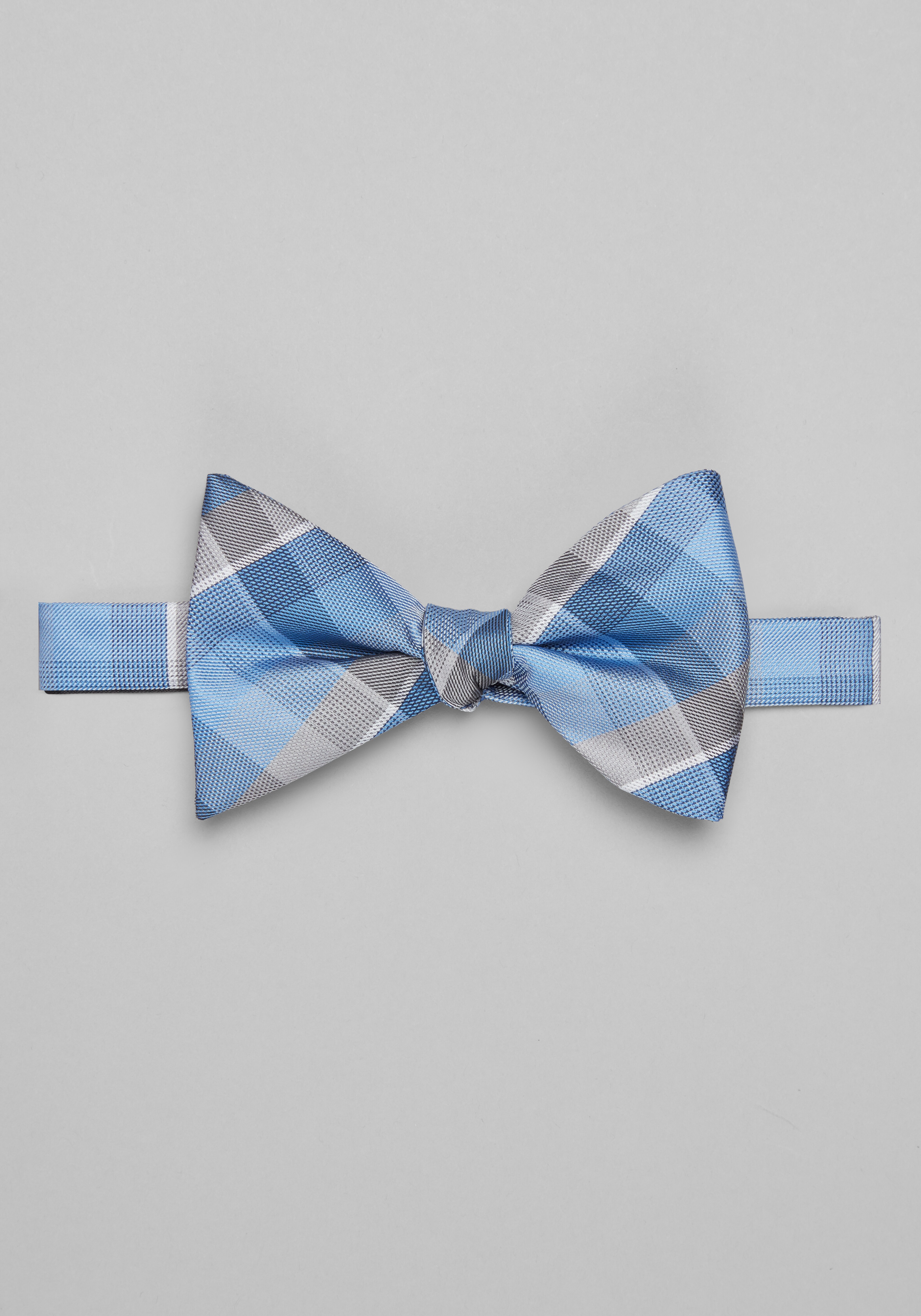 Jos. A. Bank Plaid Pre-Tied Big Bow Tie