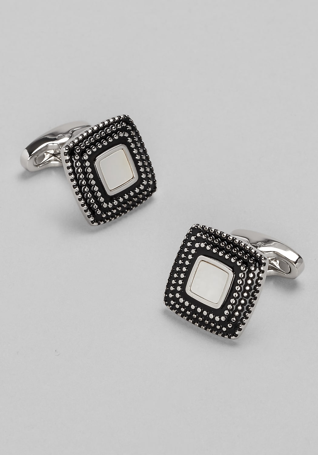 Jos. A. Bank Square Mother‑of‑Pearl Cufflinks