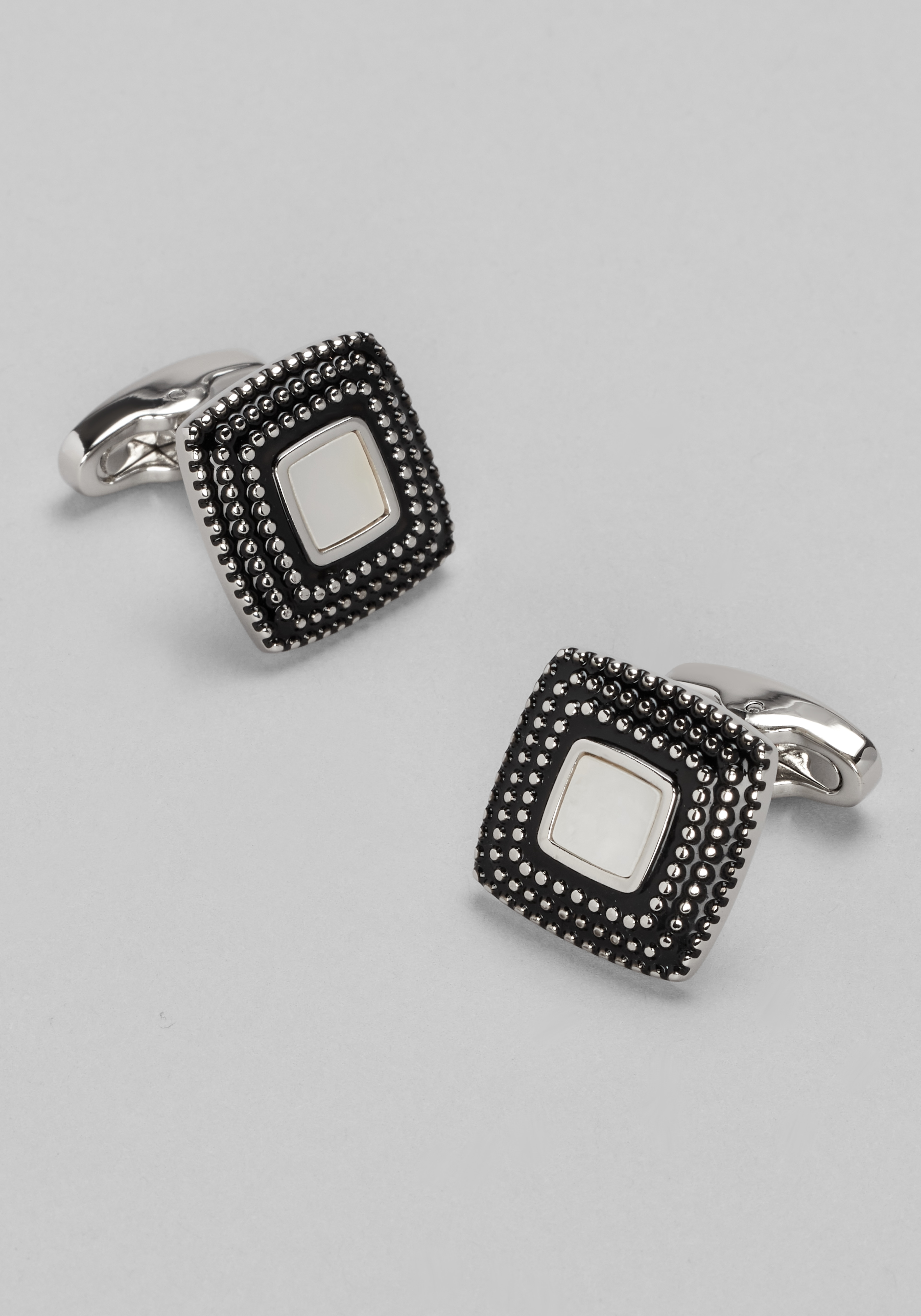 Jos. A. Bank Square Mother‑of‑Pearl Cufflinks