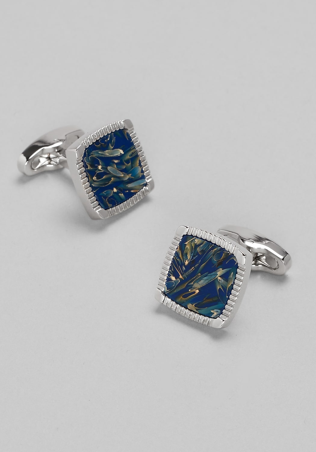 Joseph A. Bank Square Multicolor Stone Cufflinks