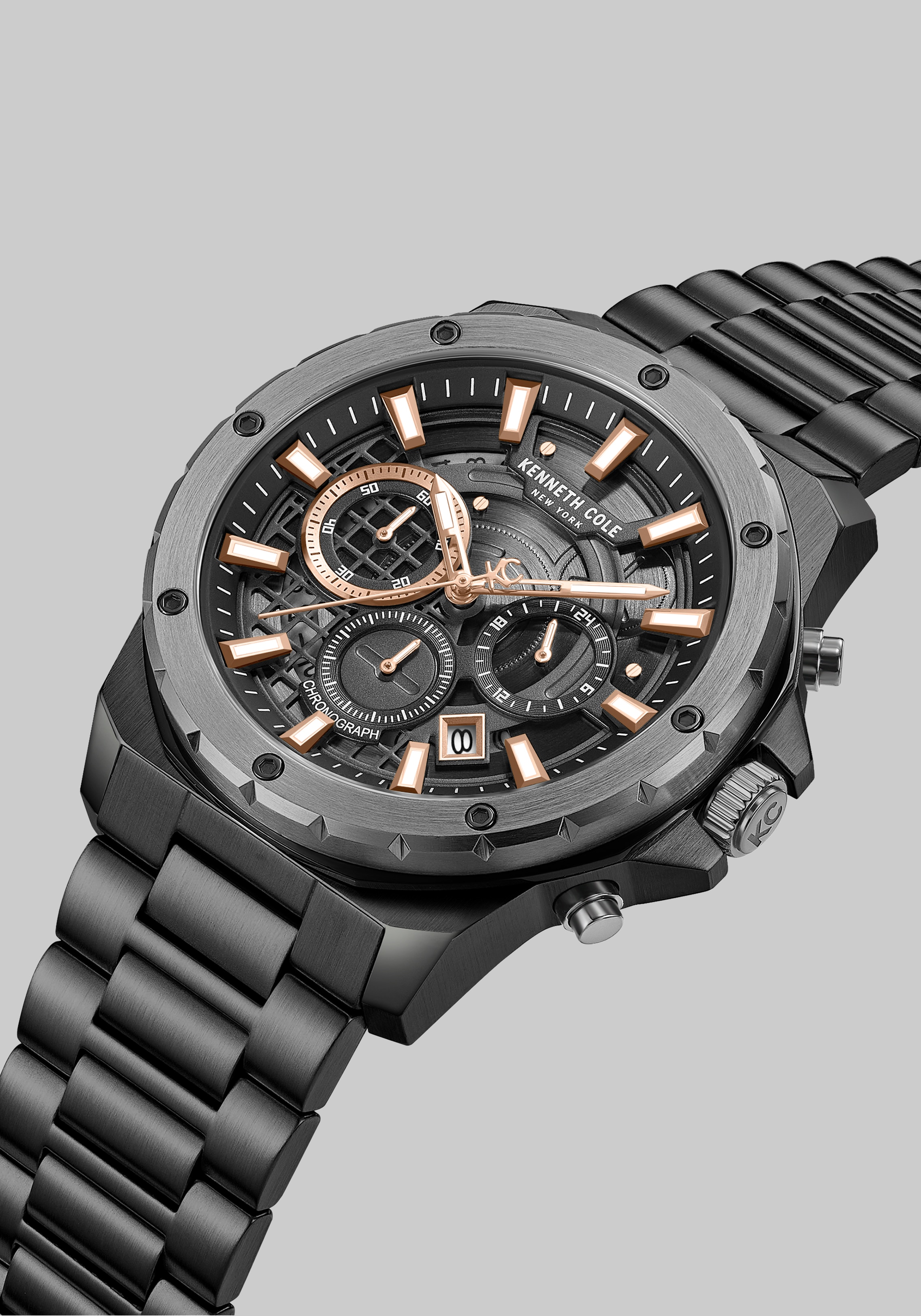 Kenneth Cole New York Hollis Chronograph Bracelet Watch