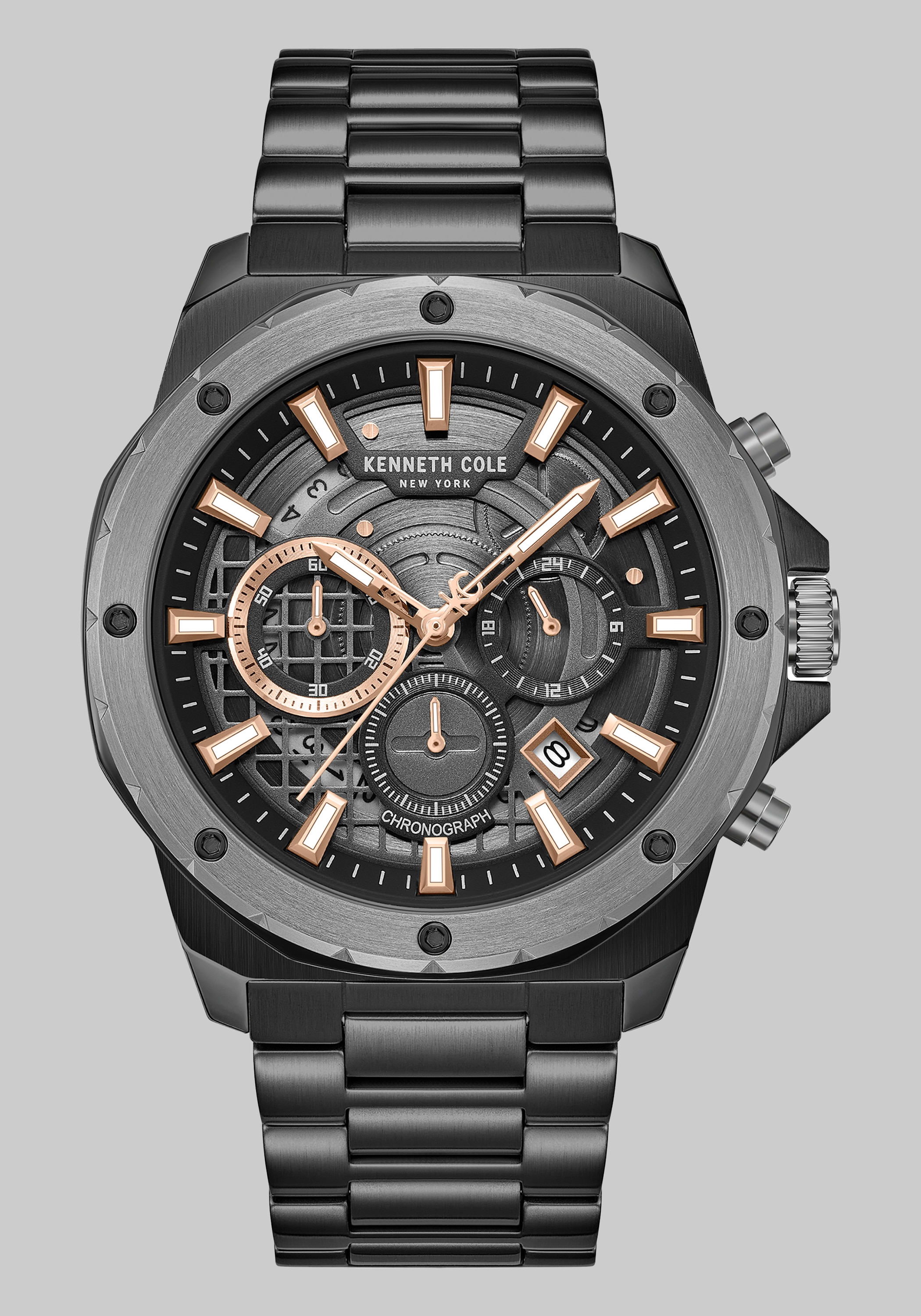 Men's Accessories, Kenneth Cole New York Hollis Chronograph Bracelet Watch - Jos A Bank