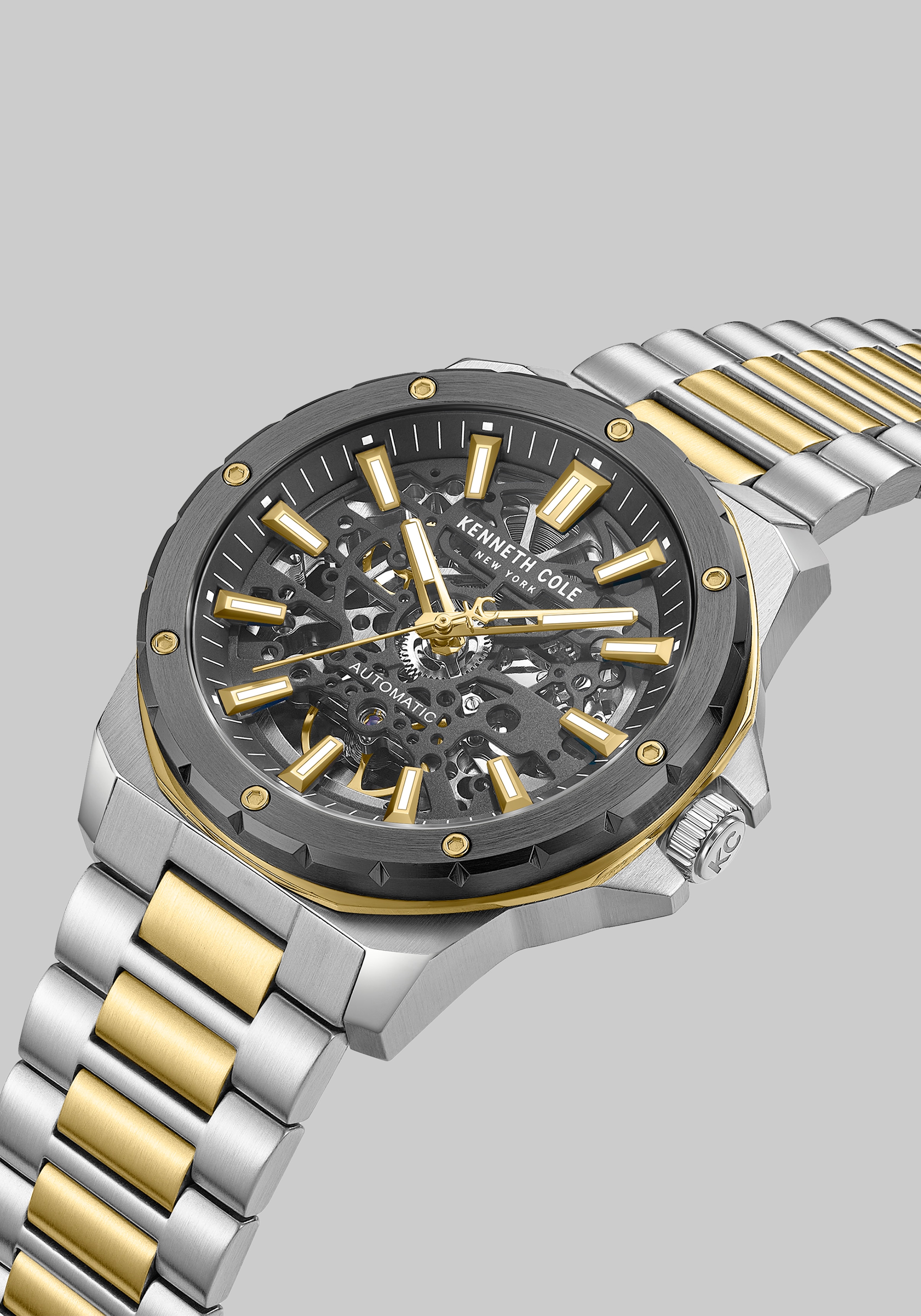 Kenneth Cole New York Hollis Two‑Tone Automatic Watch