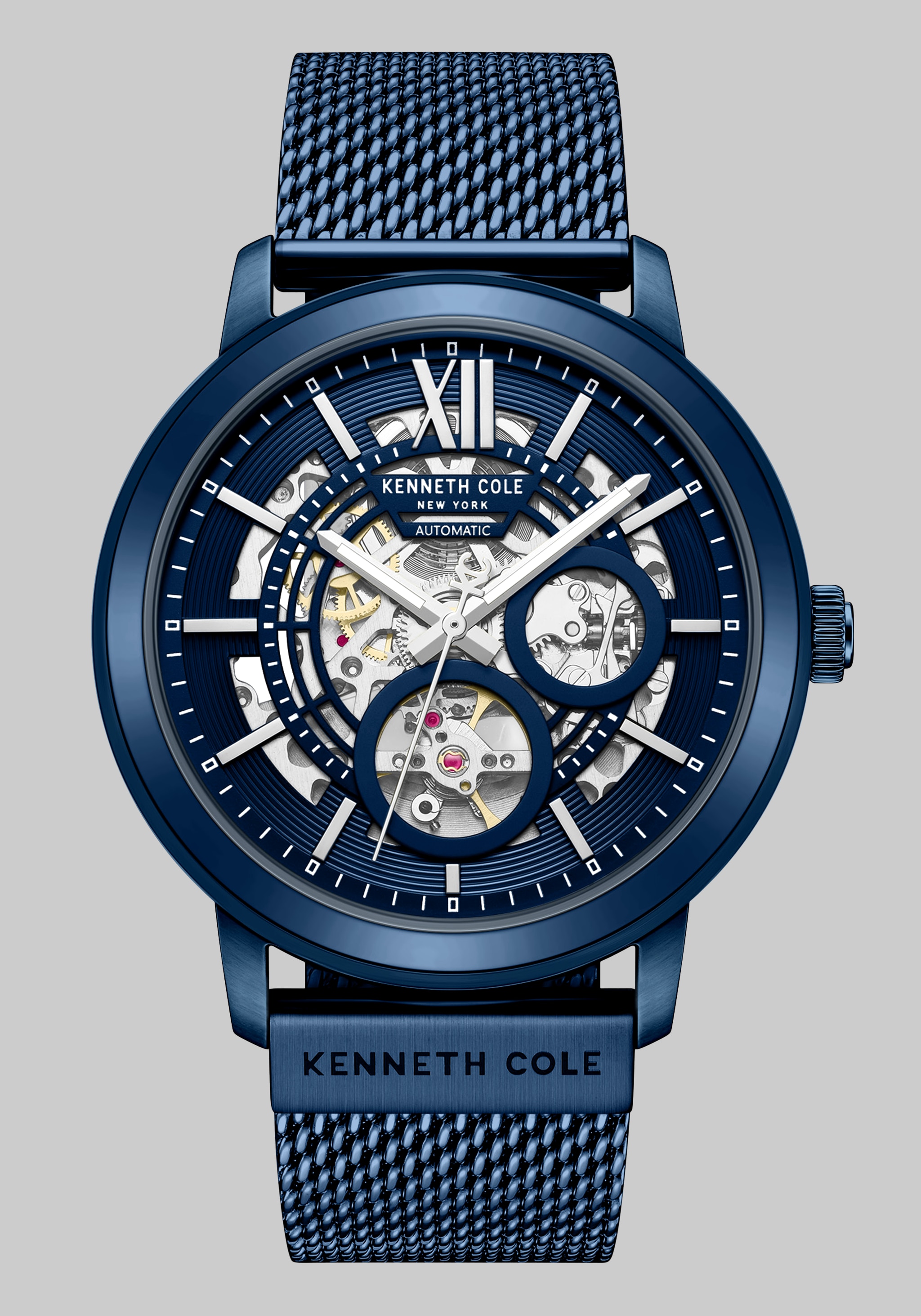 Men's Accessories, Kenneth Cole New York Pacific Automatic Mesh Strap Watch - Jos A Bank