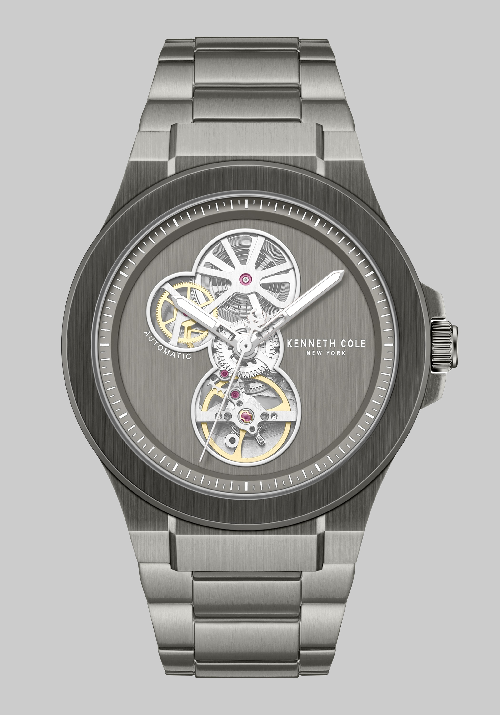 Men's New!, Kenneth Cole New York Grove Automatic Bracelet Watch - Jos A Bank