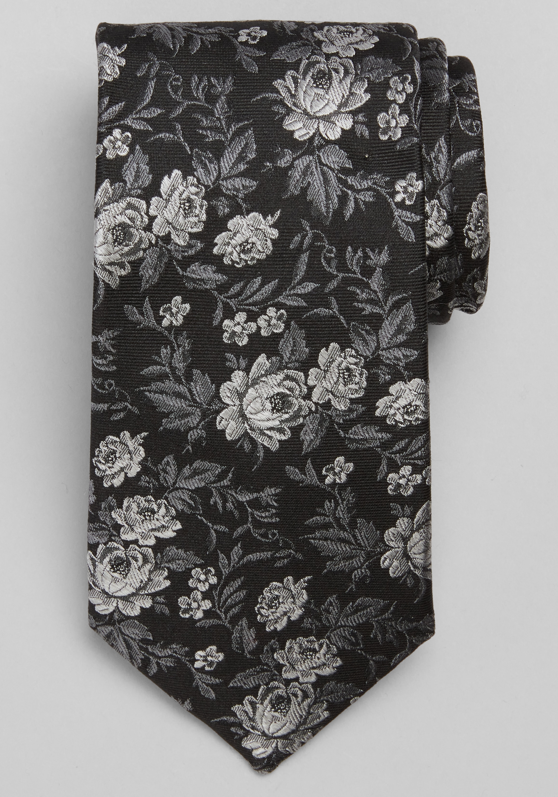 Traveler® Collection Tonal Floral Silk Tie