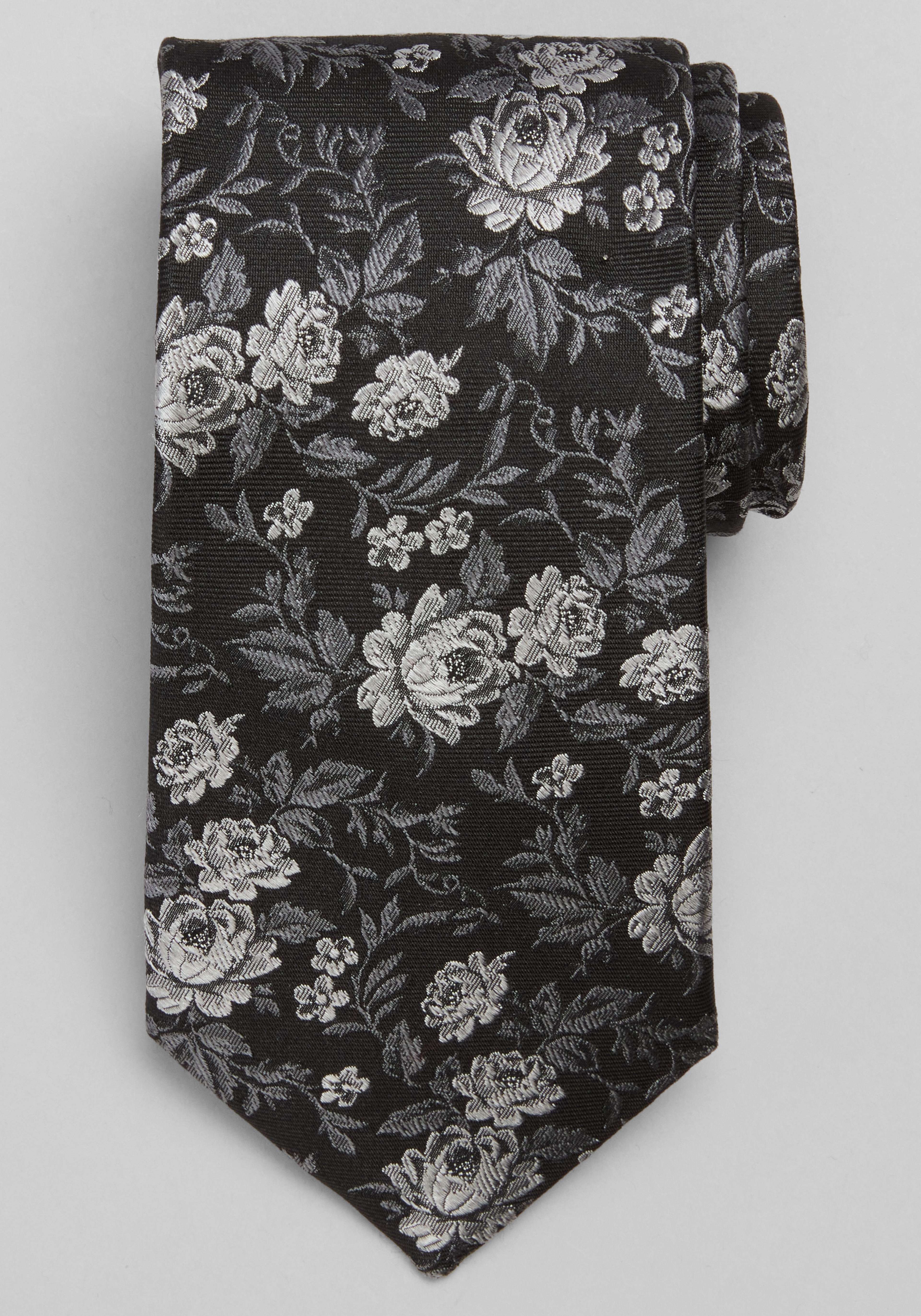 Traveler® Collection Tonal Floral Silk Tie