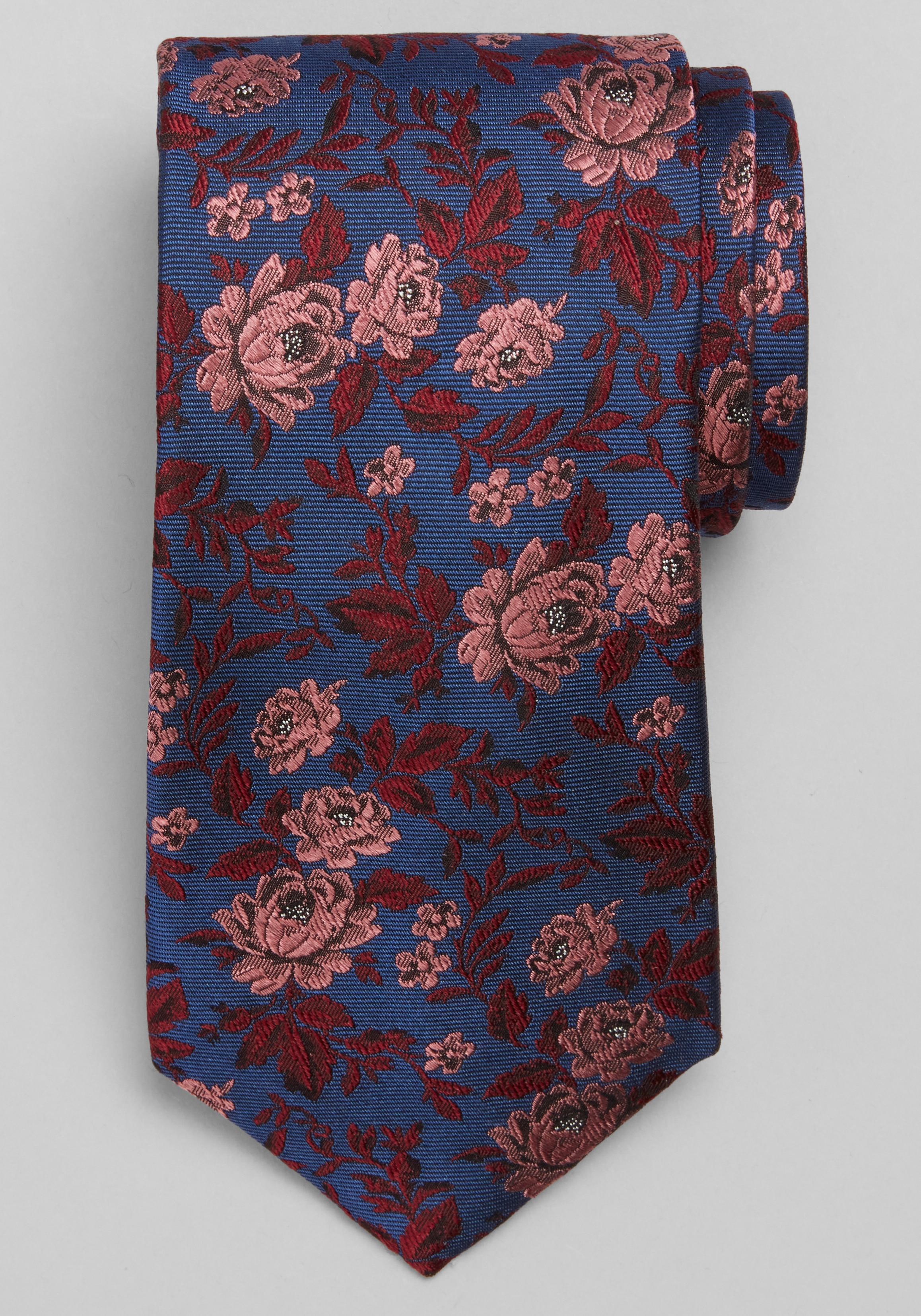 Men's Accessories, Traveler® Collection Tonal Floral Silk Tie - Jos A Bank