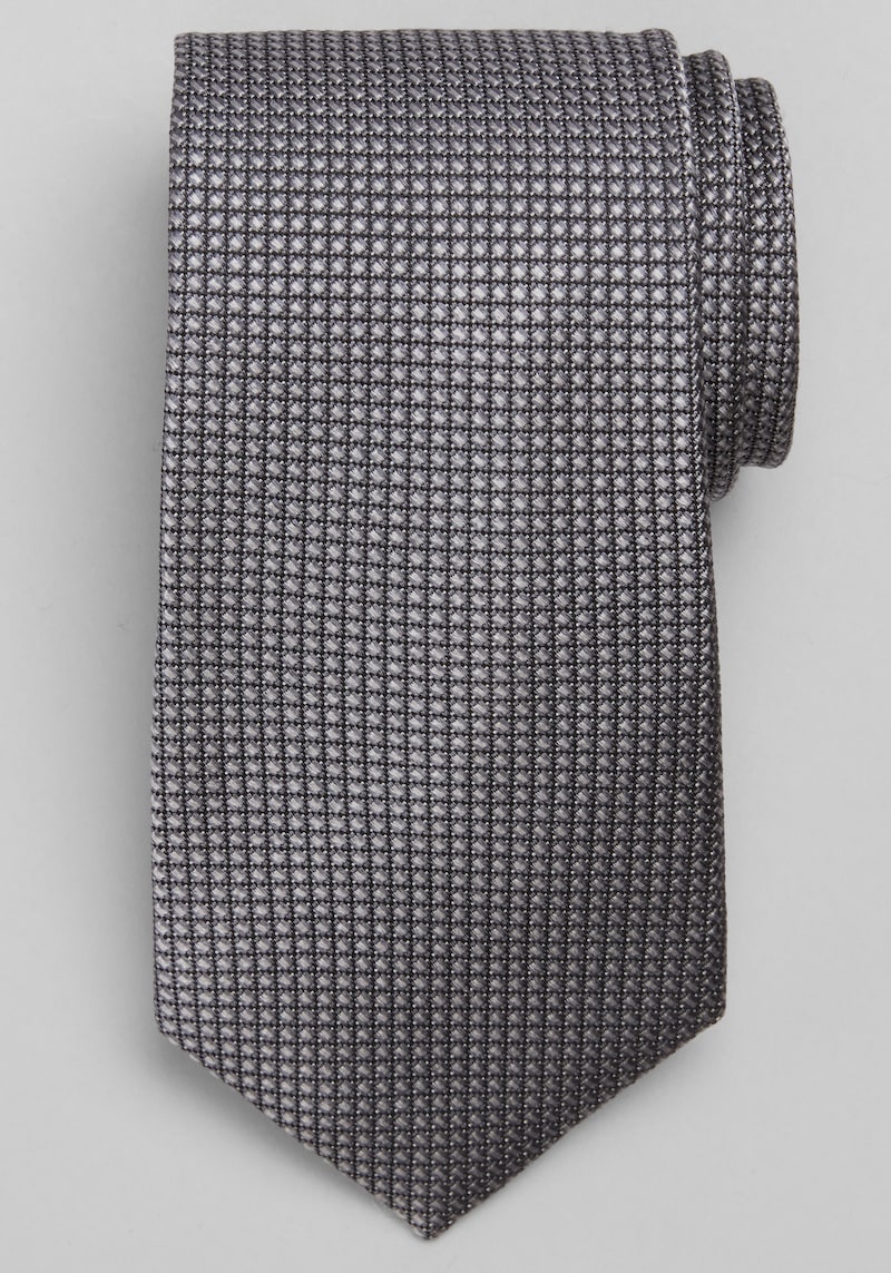 Men's Reserve Collection Neat-On-Neat Tie at Jos. A. Bank, Charcoal/Grey, Size One