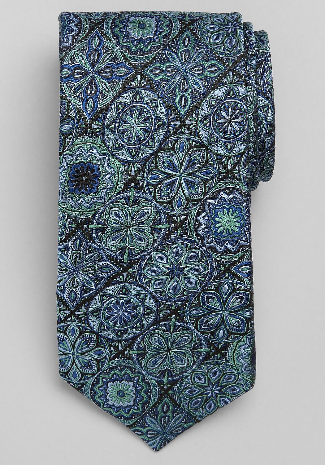 Reserve Collection Kaleidoscope Medallion Tie - Big & Tall