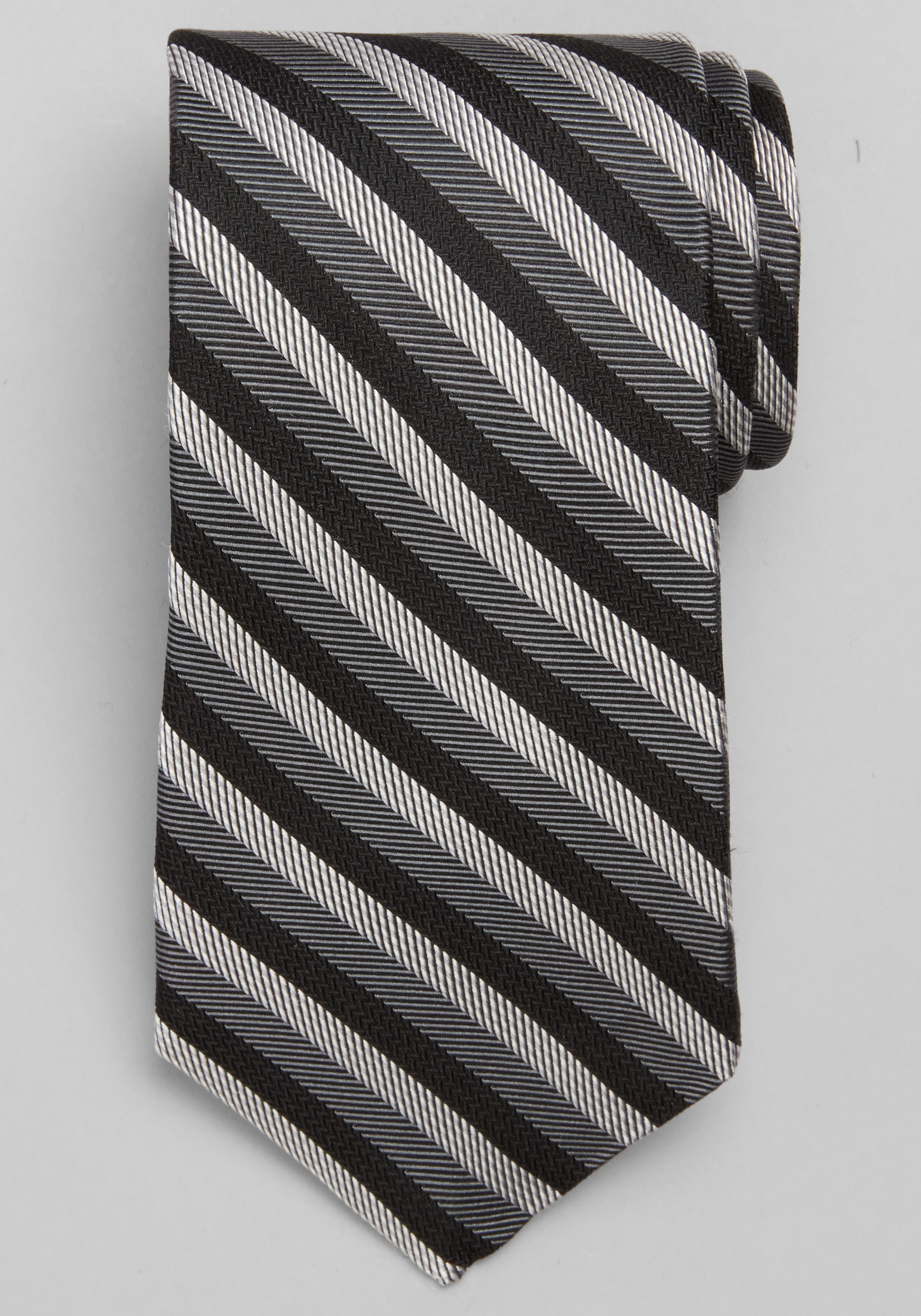 Reserve Collection Chevron Twill Stripe Silk Tie