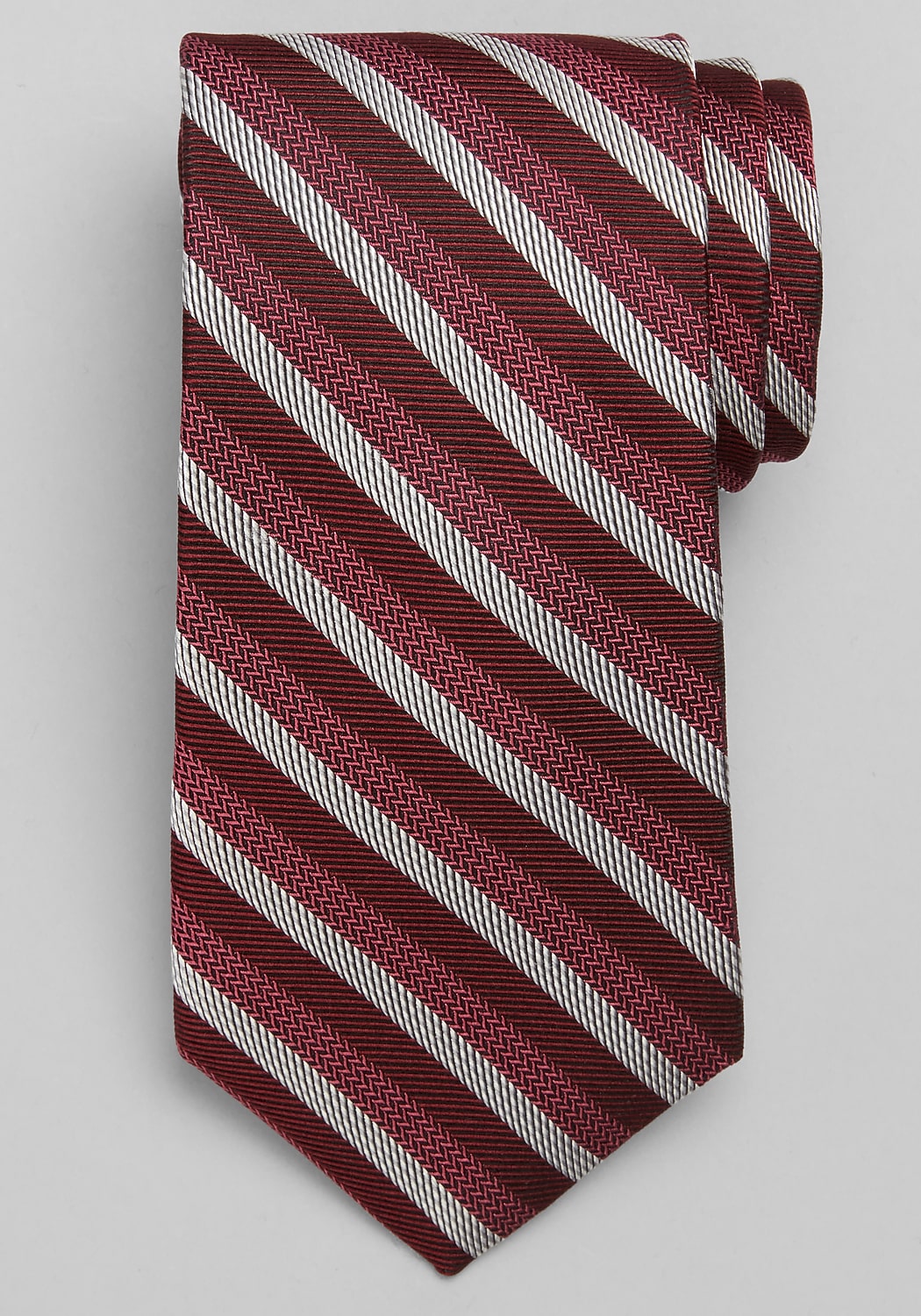 Reserve Collection Chevron Twill Stripe Silk Tie