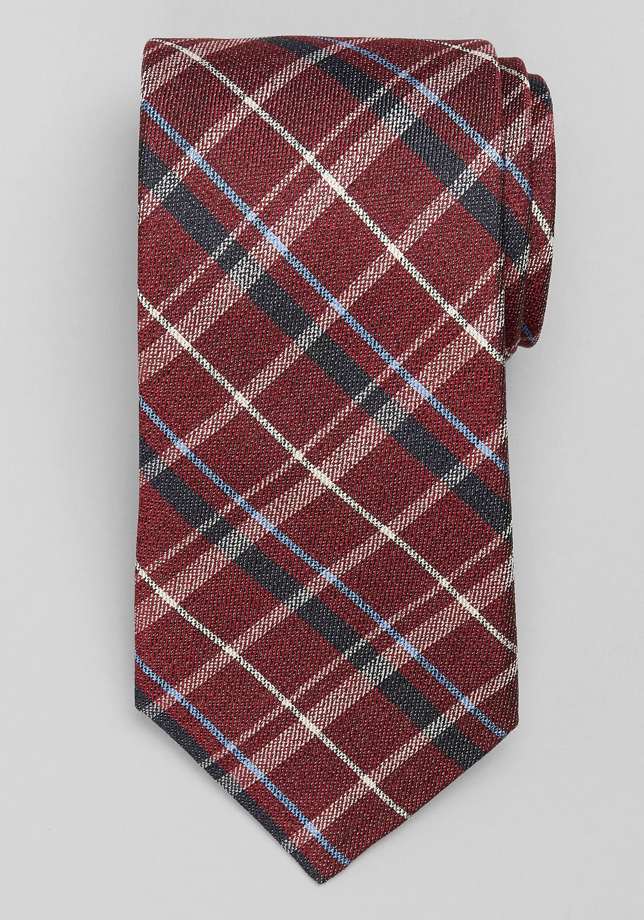 Men's Accessories, Traveler® Collection Soft Plaid Tie - Jos A Bank