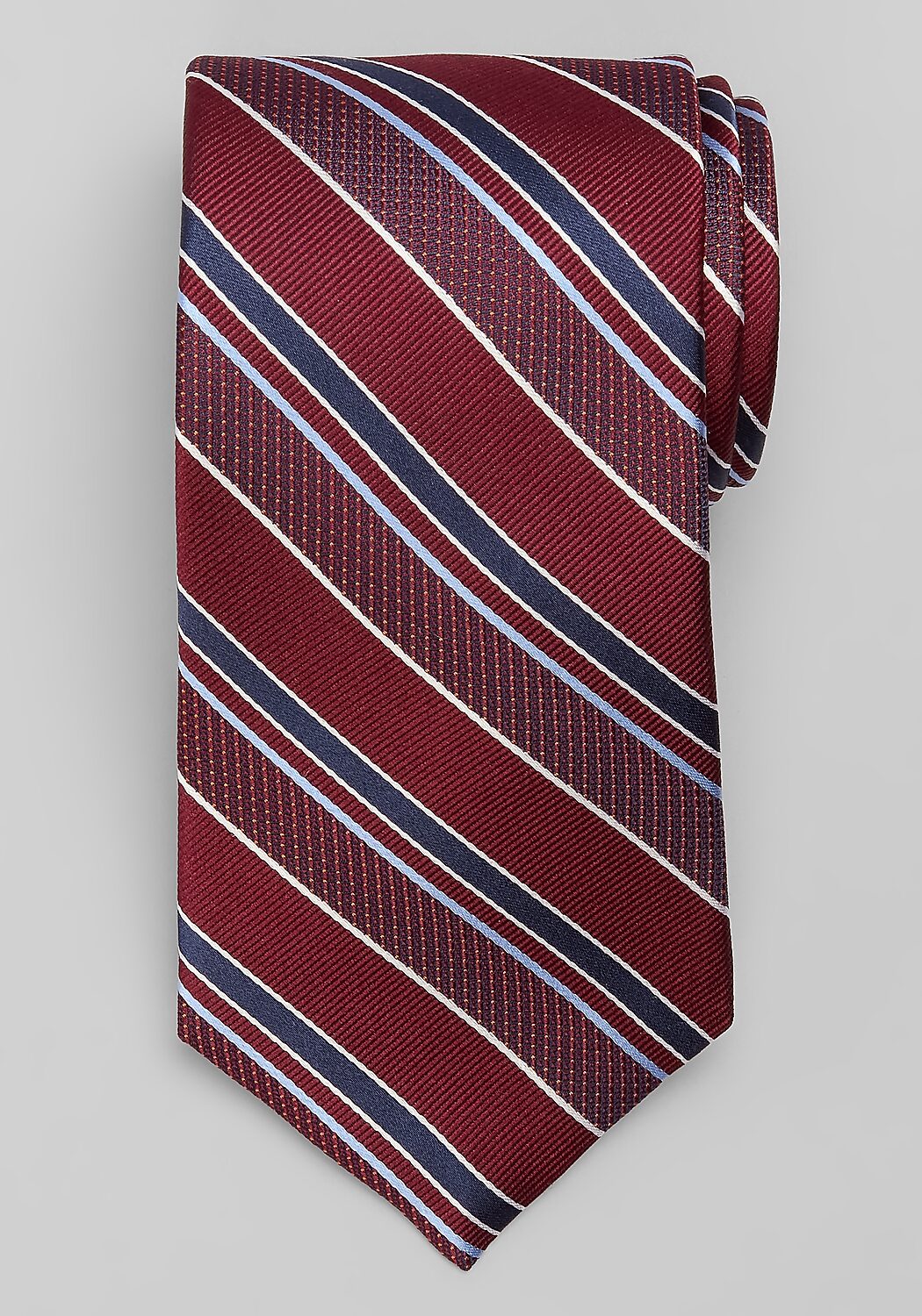 Reserve Collection Multi-Texture Stripe Tie - Big & Tall