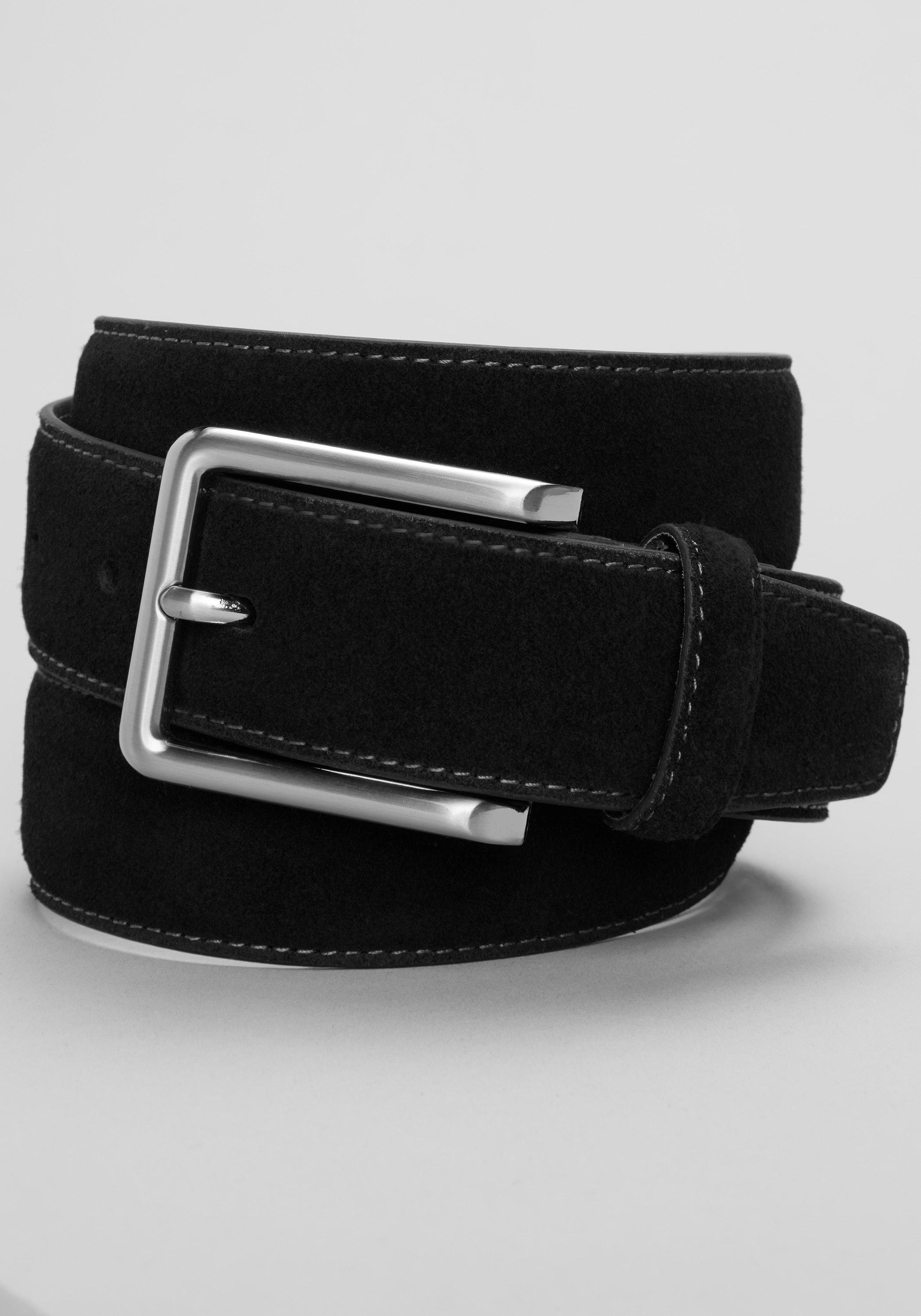 Men's New!, Jos. A. Bank Feather-Edge Suede Leather Belt - Jos A Bank