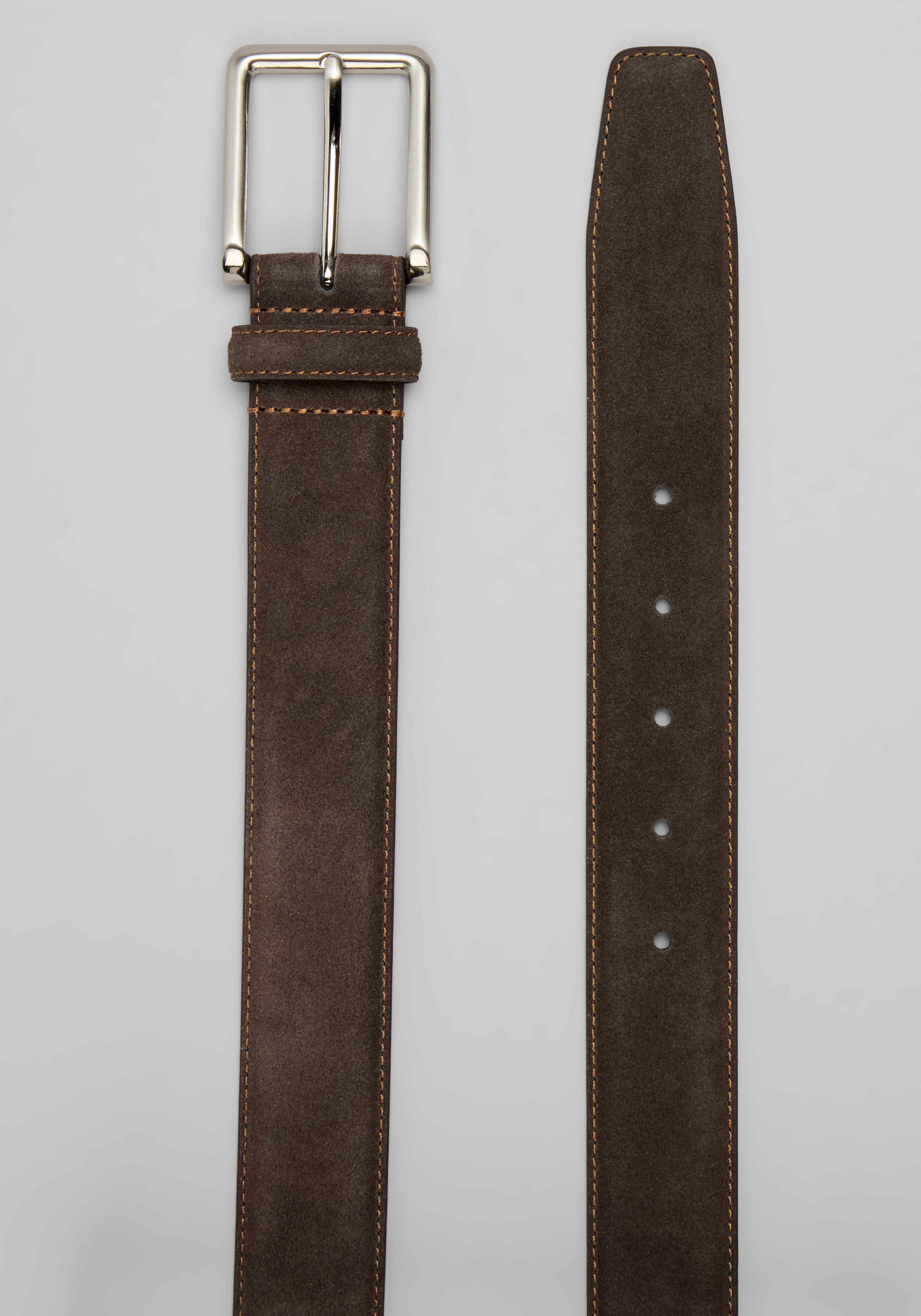 Joseph A. Bank Feather Edge Suede Leather Belt