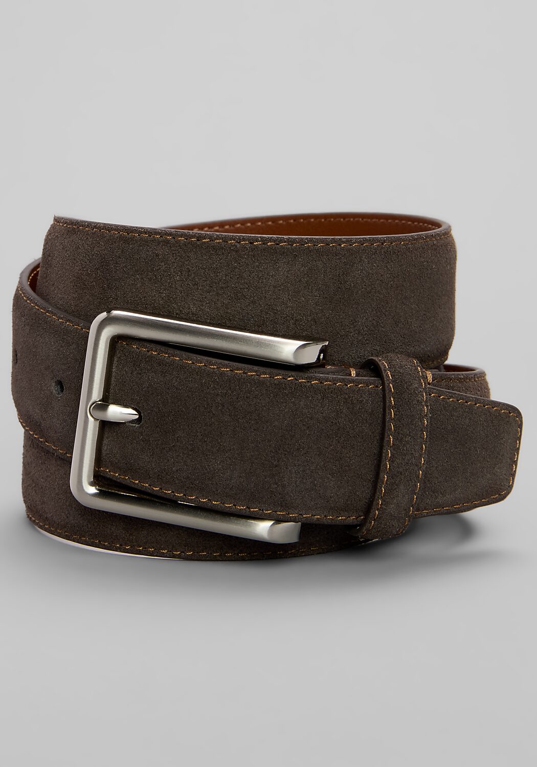 Joseph A. Bank Feather Edge Suede Leather Belt