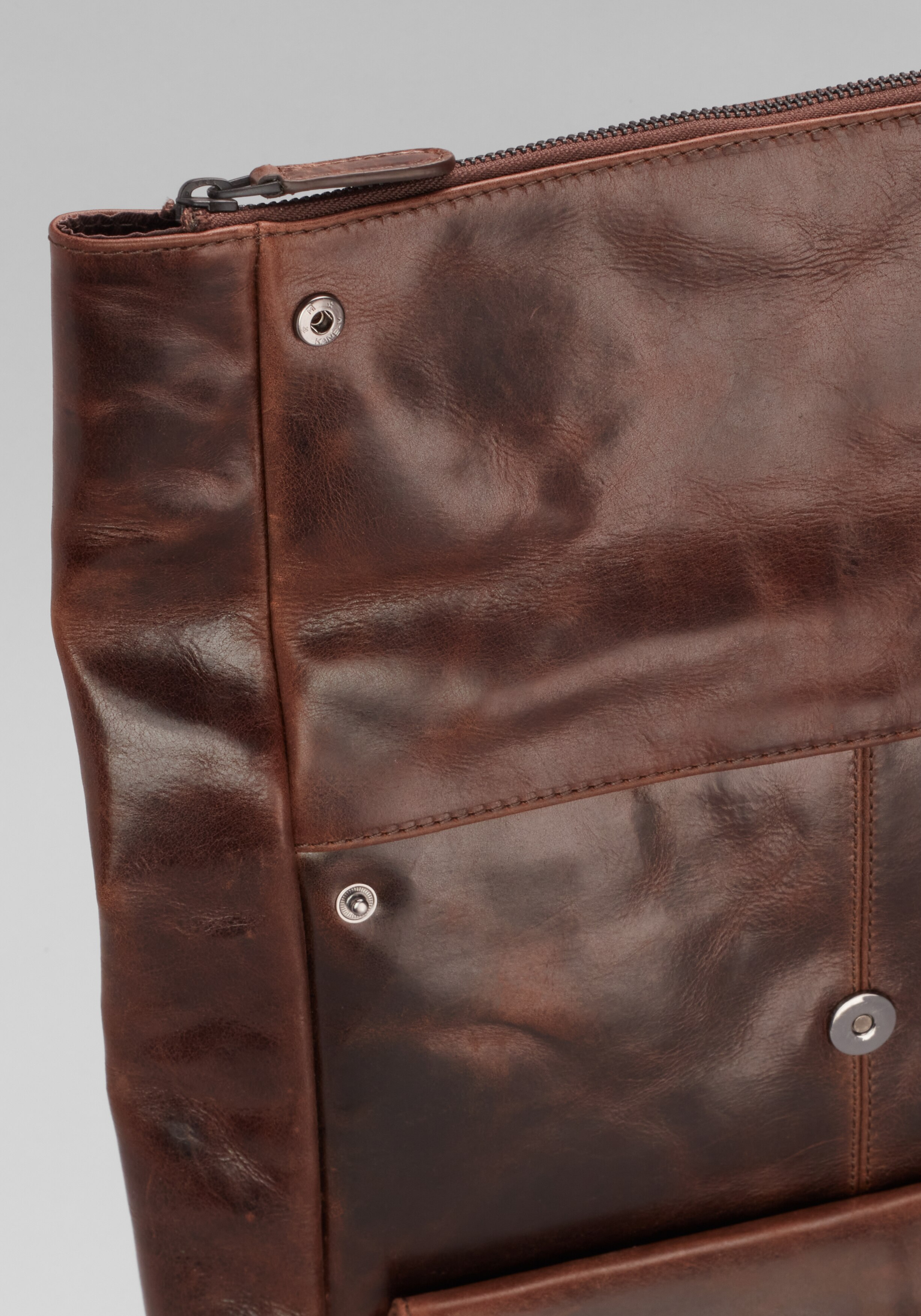 Jos. A. Bank Roll Top Leather Backpack