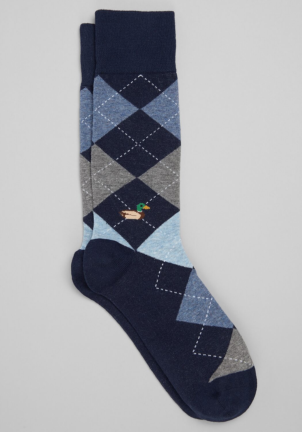 Duck Motif Argyle Socks