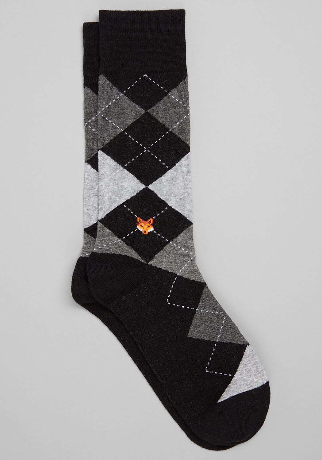 Joseph Abboud Heritage Fox Motif Argyle Socks