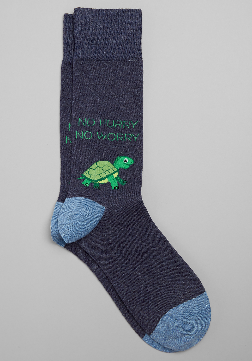 No Hurry No Worry Turtle Socks