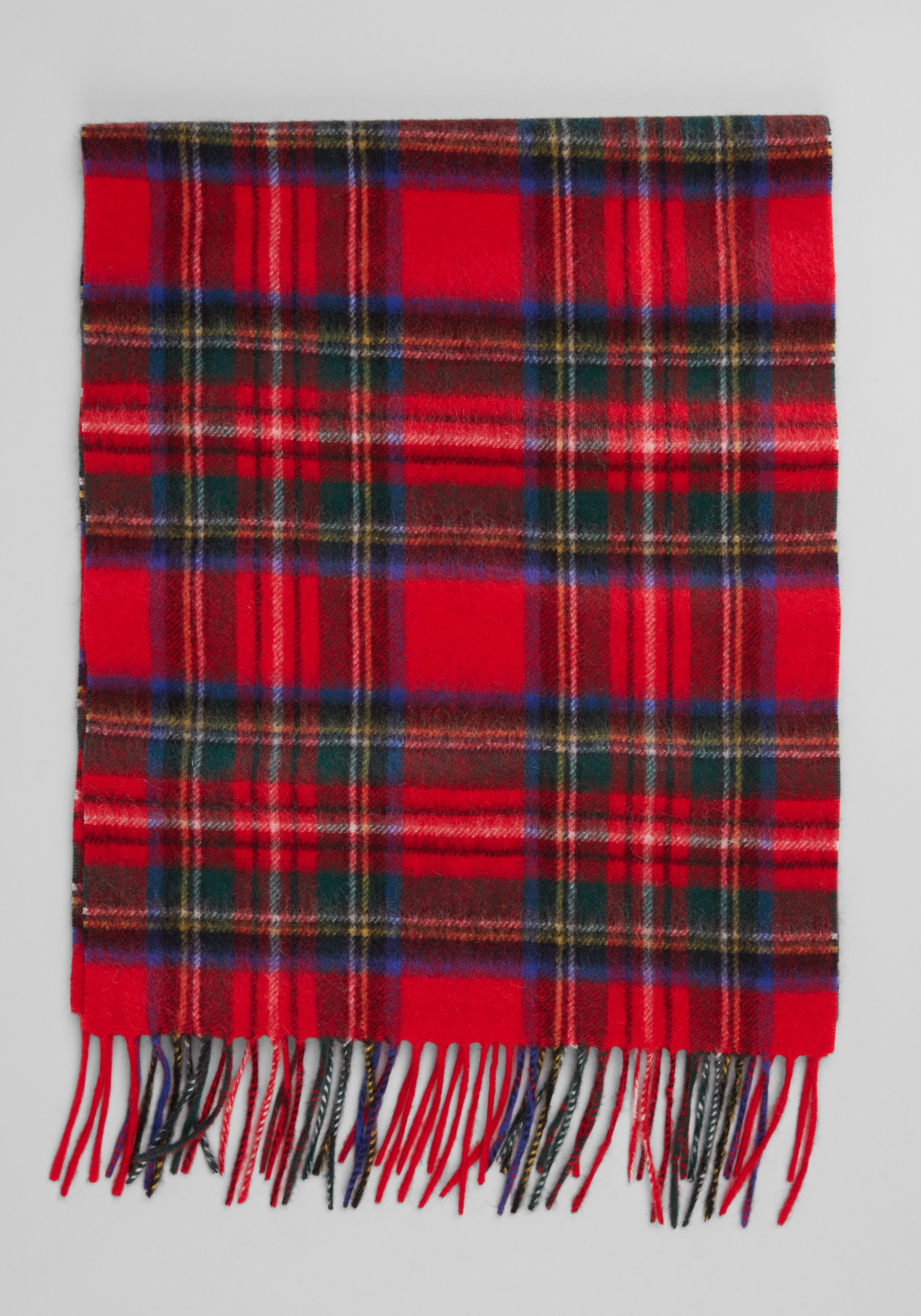 Men's Accessories, Reserve Collection Tartan Plaid Cashmere Scarf - Jos A Bank