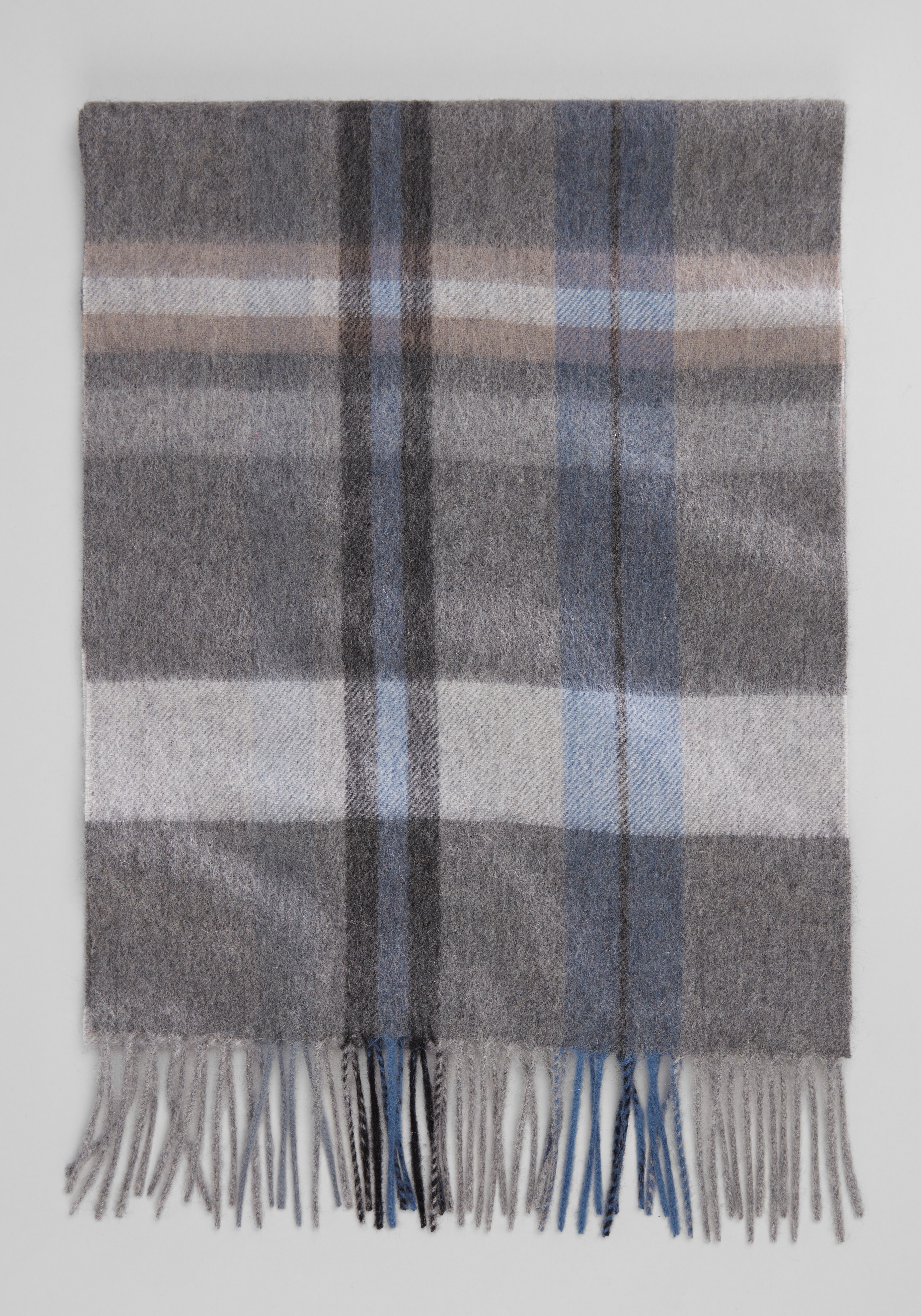 Men's Accessories, Reserve Collection Soft Plaid Cashmere Scarf - Jos A Bank
