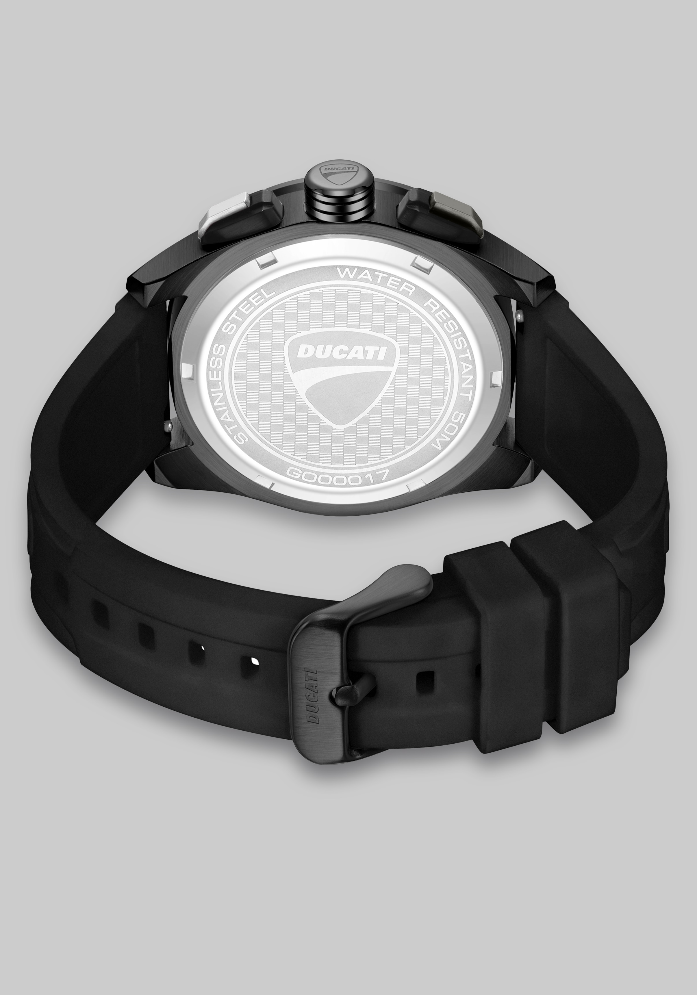 Ducati Chronograph Silicone Strap Watch