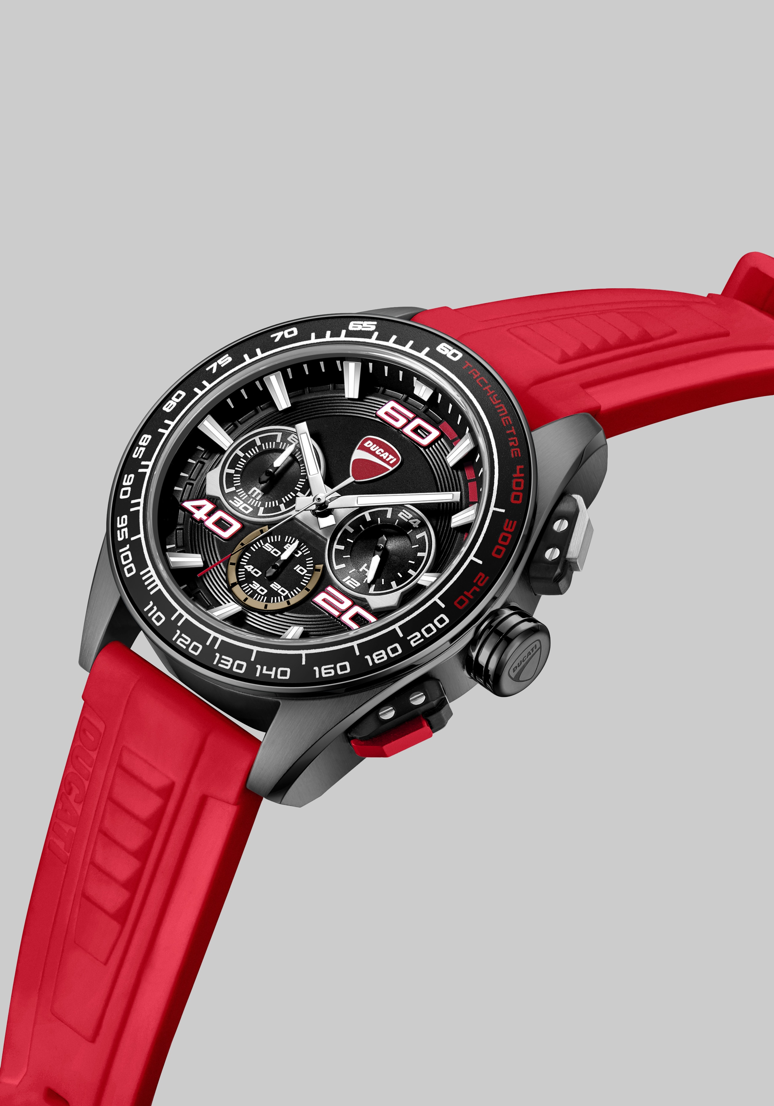 Ducati Chronograph Silicone Strap Watch