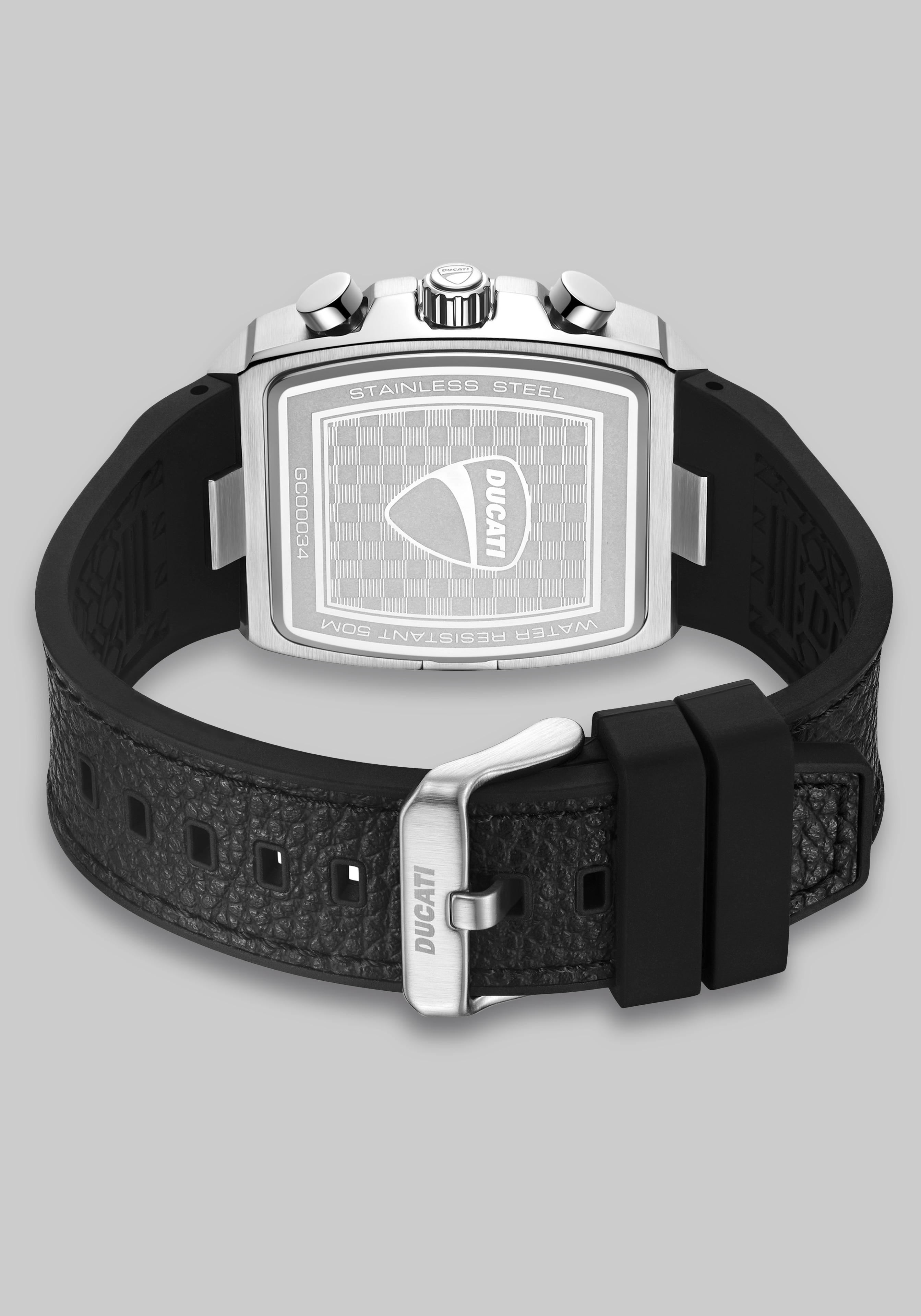 Ducati Chronograph Leather Strap Watch
