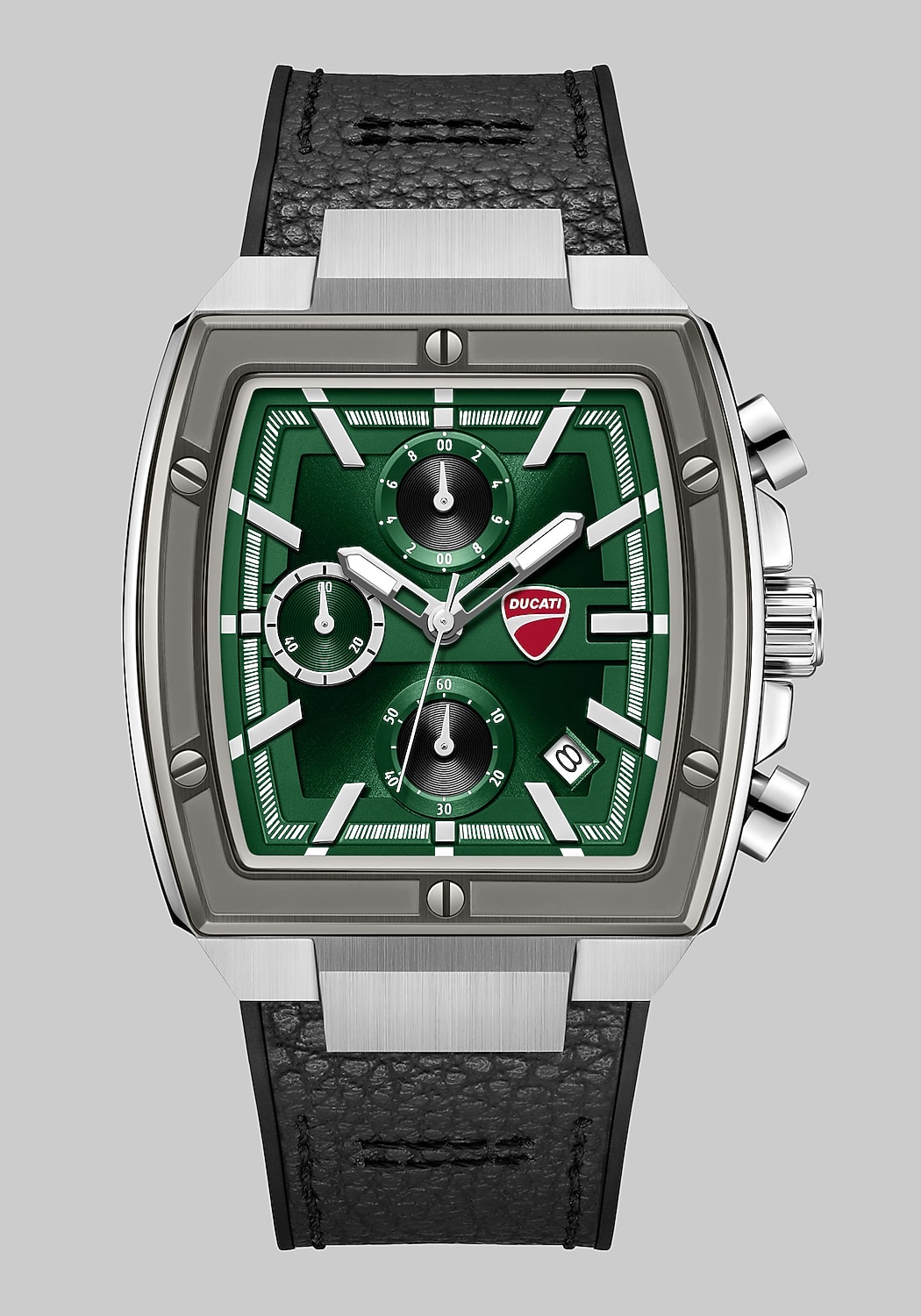 Ducati Chronograph Leather Strap Watch