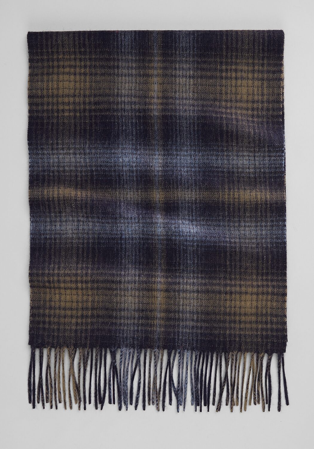 Reserve Collection Plaid Cashmere Scarf