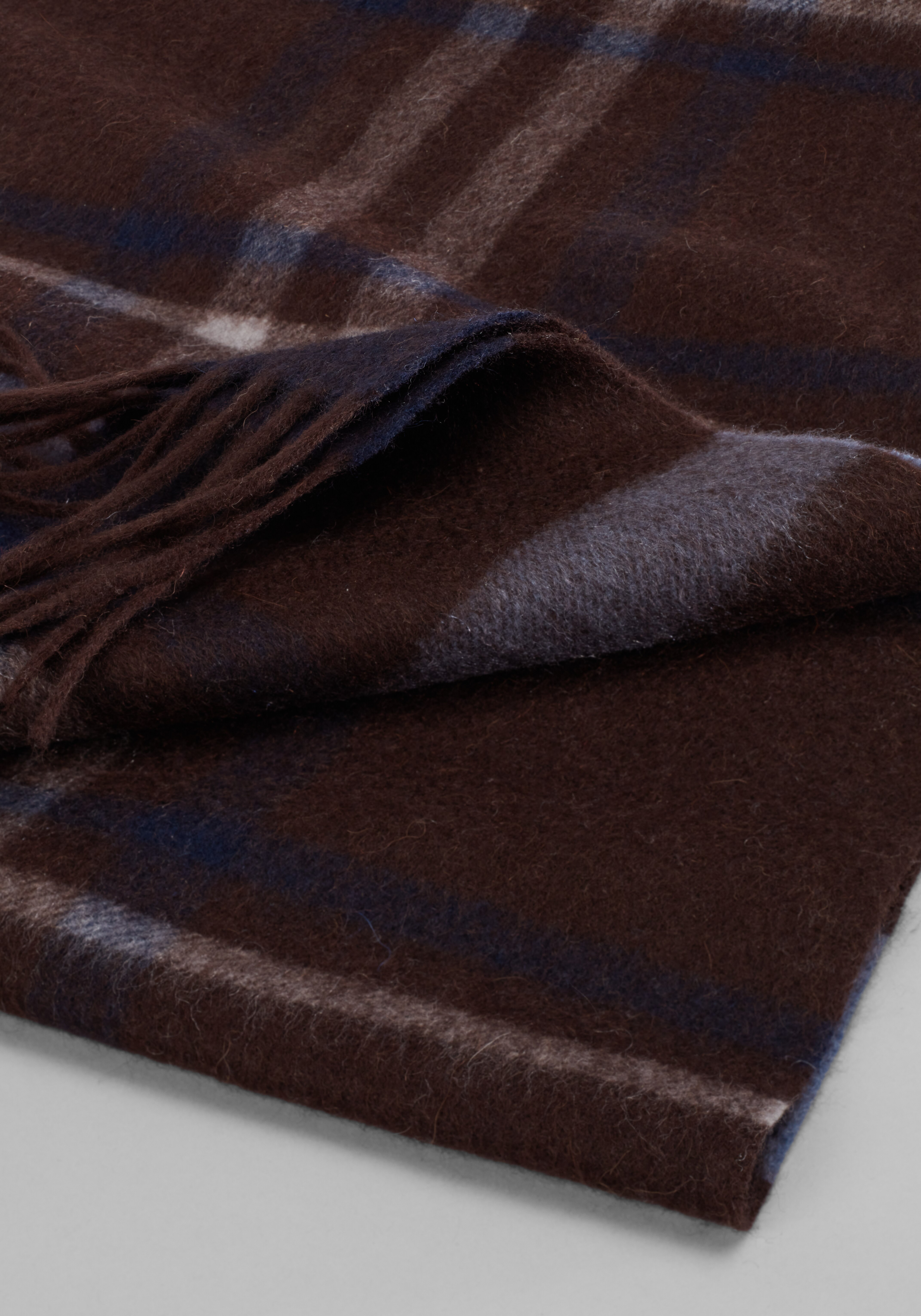 Reserve Collection Oversized Plaid Cashmere Scarf