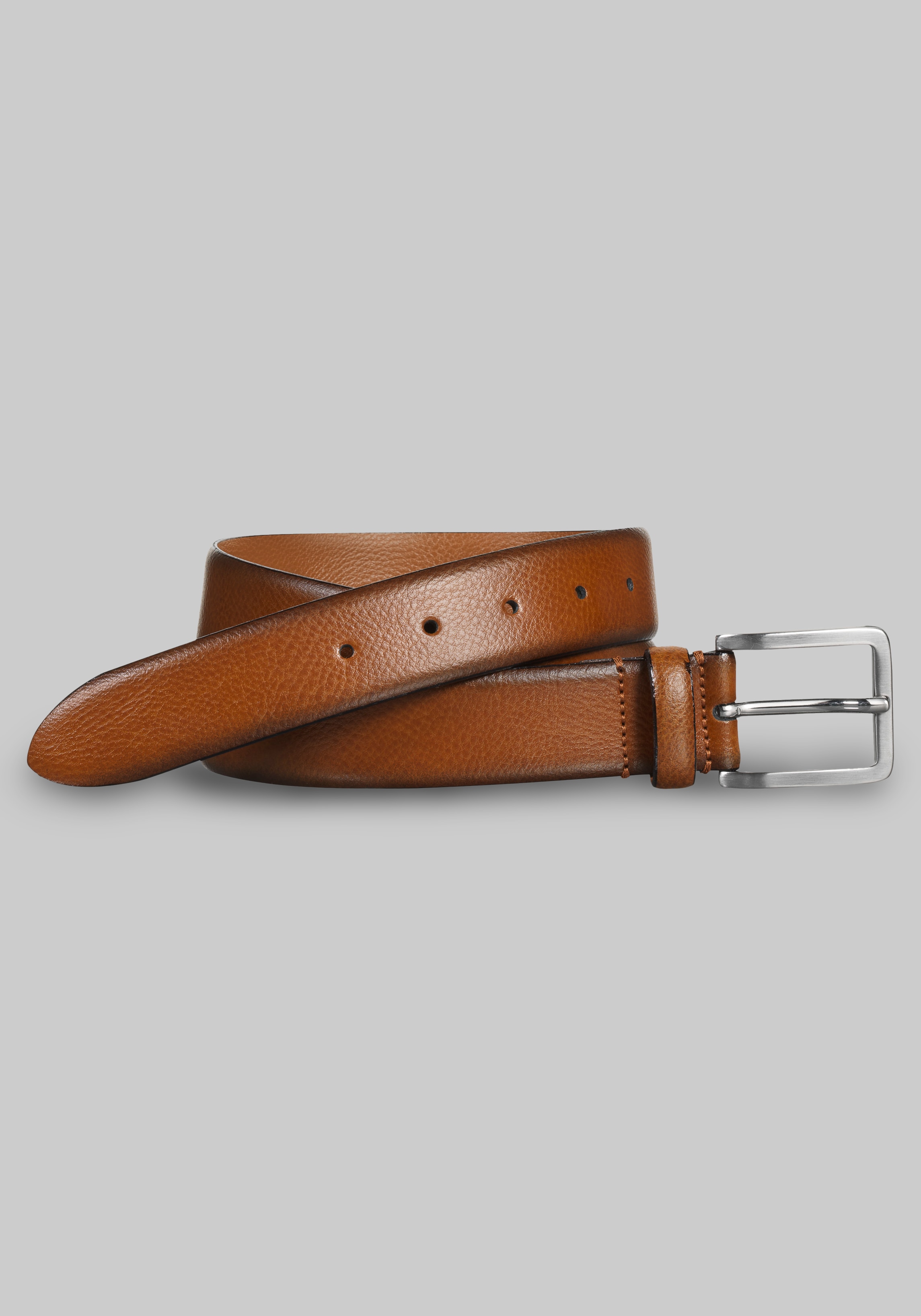 Men's Accessories, Johnston & Murphy Feather-Edge Italian Leather Belt - Big & Tall - Jos A Bank