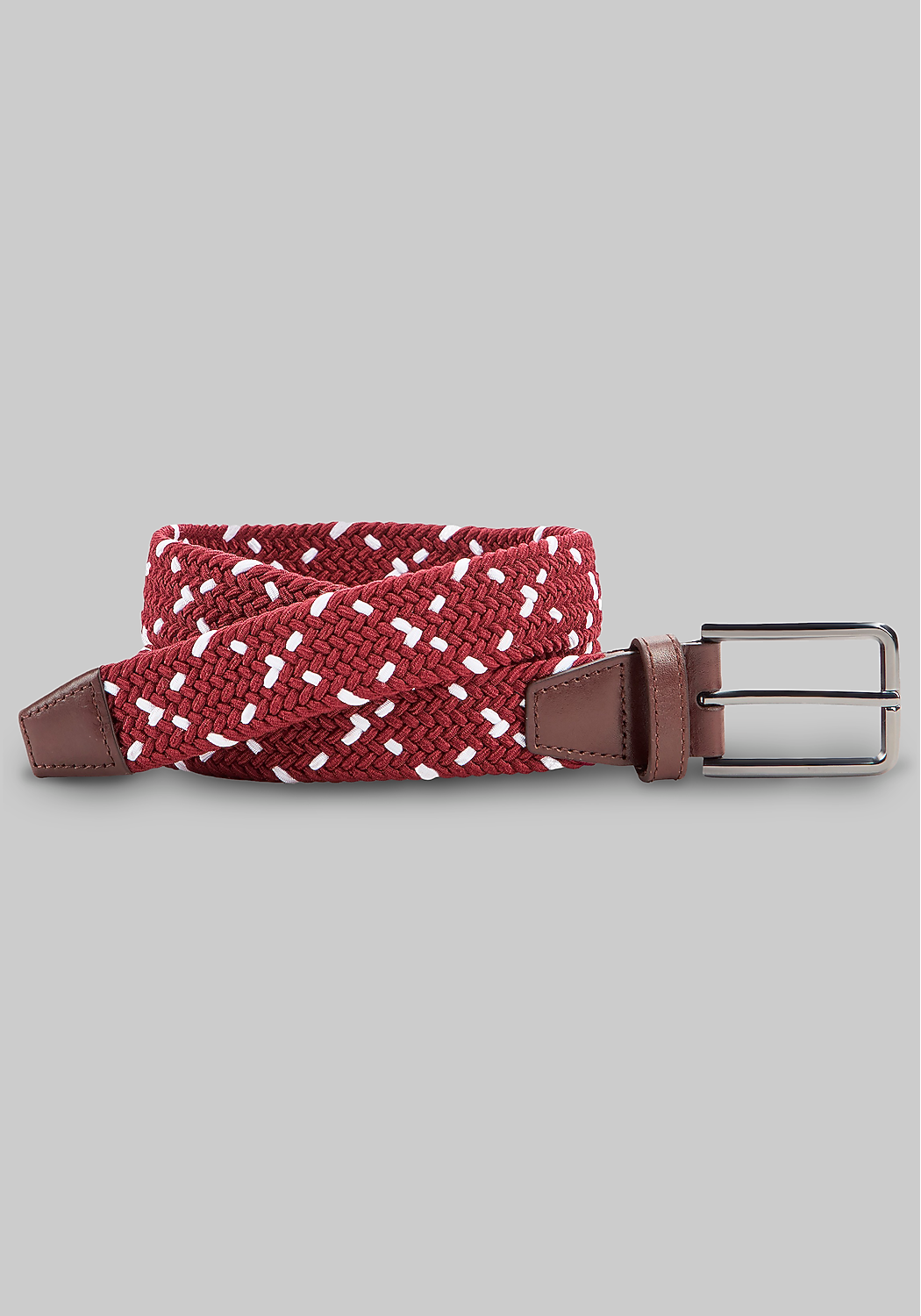 Johnston & Murphy Game Day Woven Stretch Knit Belt