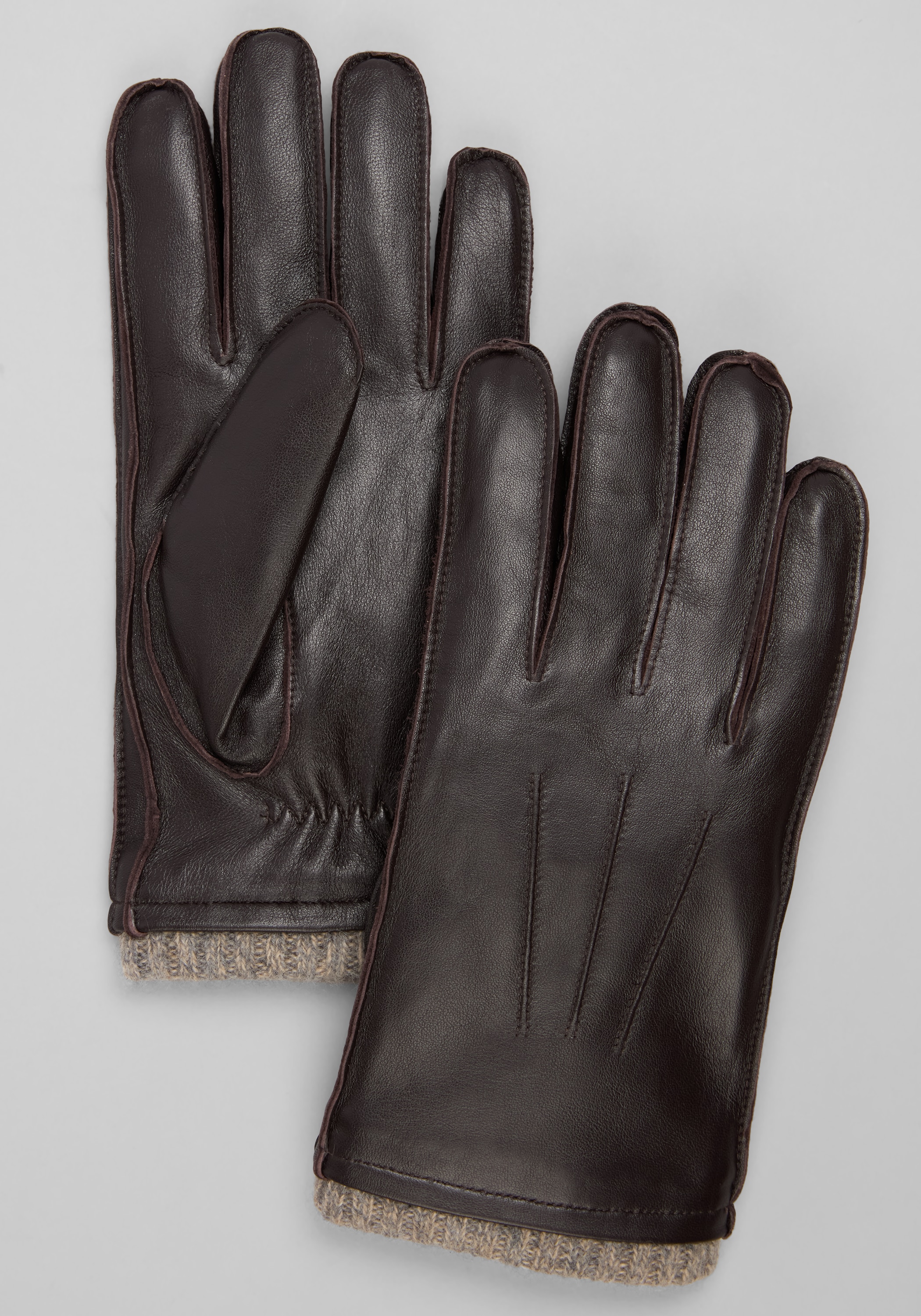 Men's Accessories, Reserve Collection Cashmere Cuff Leather Gloves - Jos A Bank