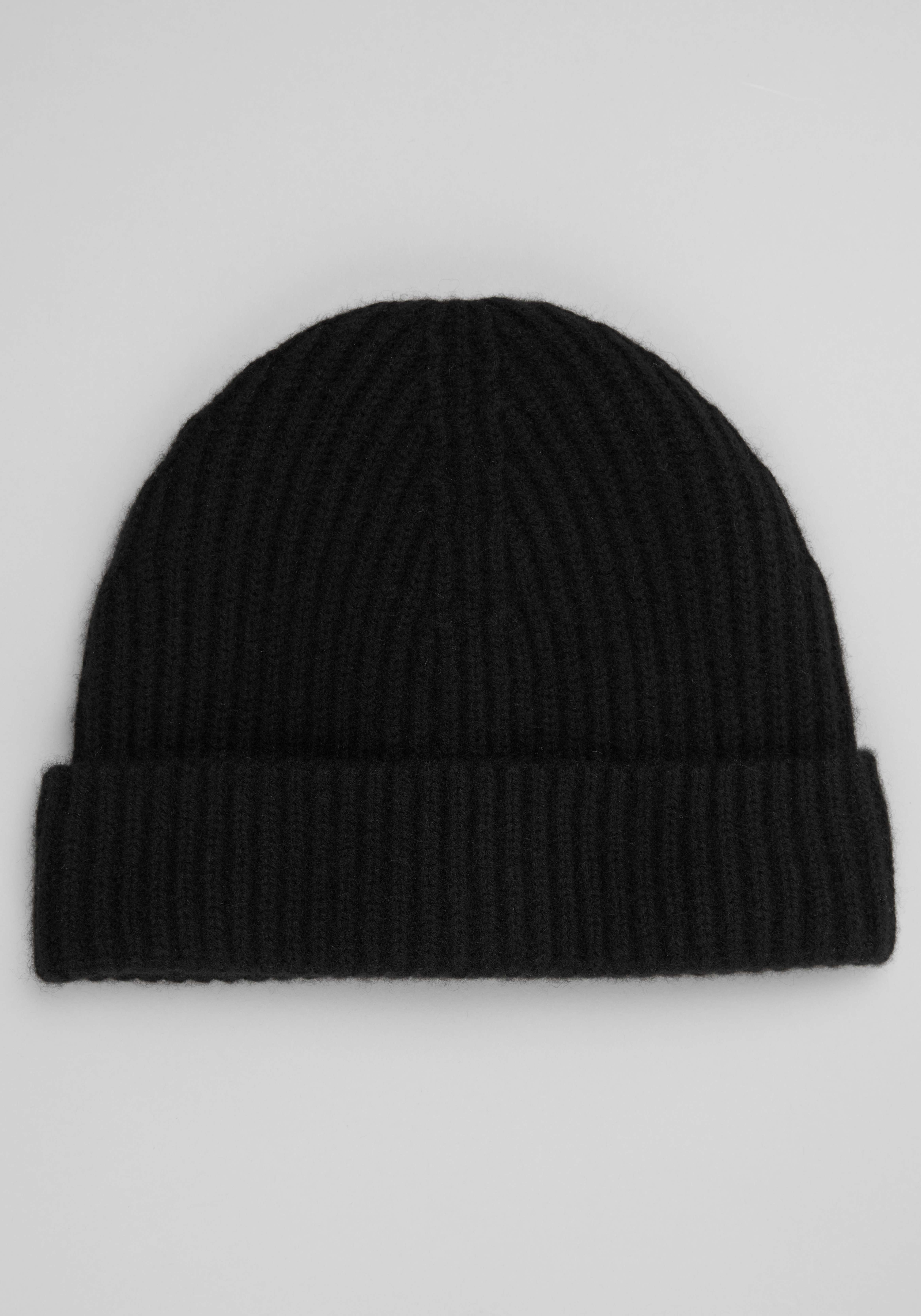 Men's New!, Reserve Collection Ribbed Cashmere Beanie - Jos A Bank
