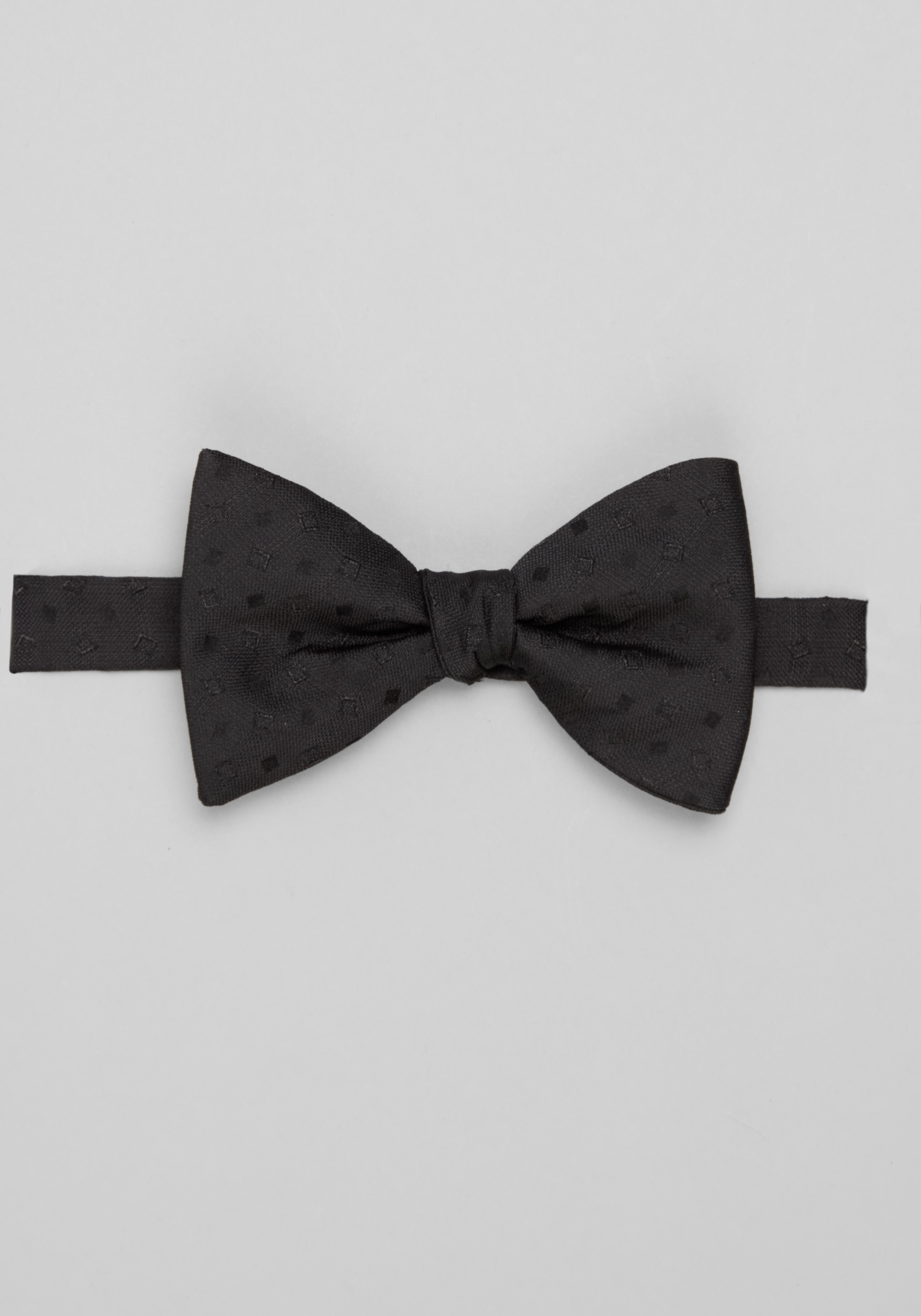 Men's Accessories, Jos. A. Bank Tonal Floating Squares Pre-Tied Big Bow Tie - Jos A Bank