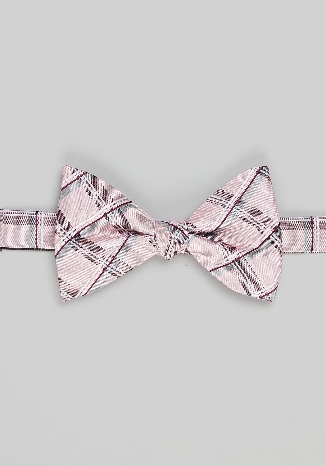 Jos. A. Bank Shadow Plaid Pre-Tied Big Bow Tie