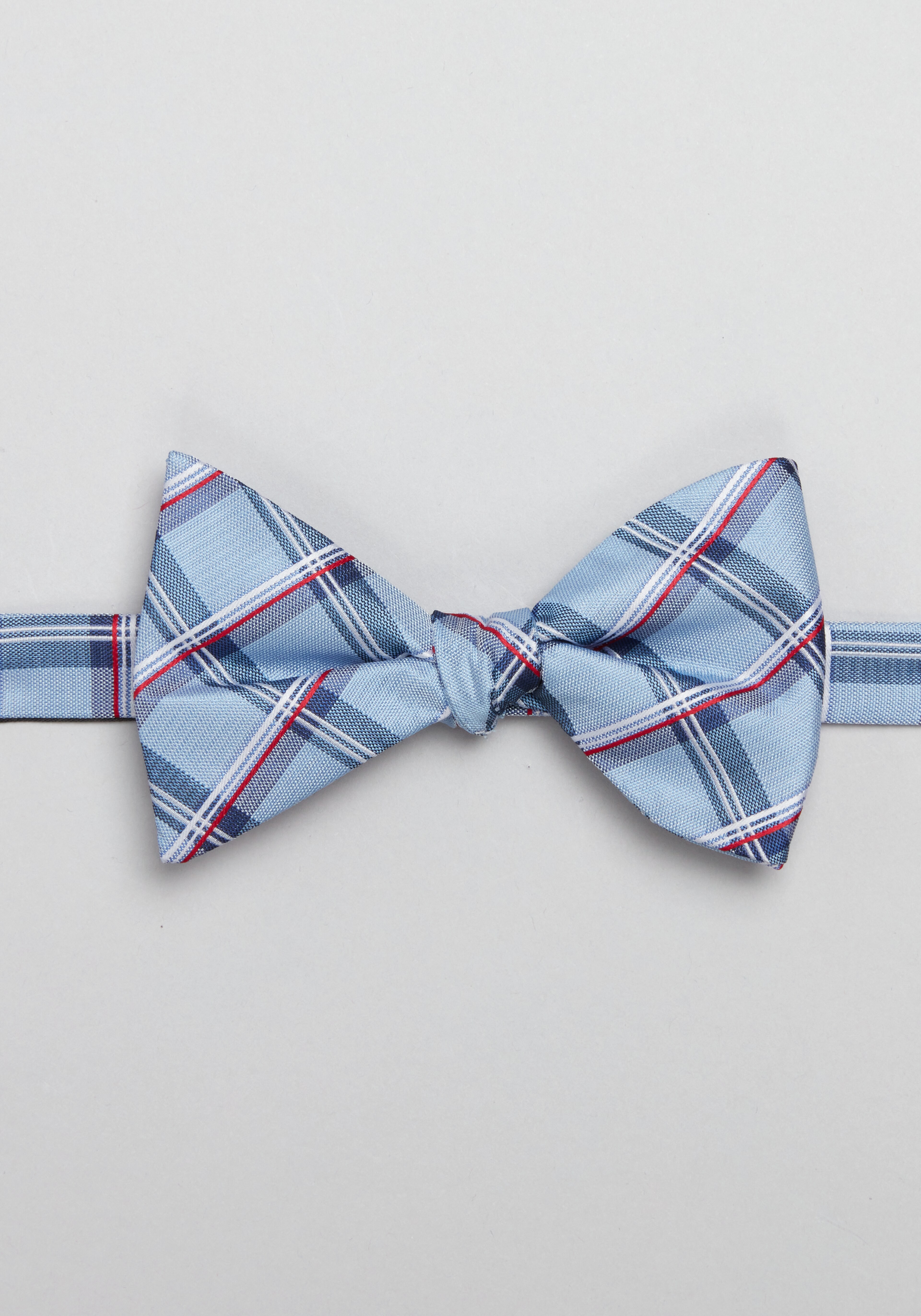 Jos. A. Bank Shadow Plaid Pre-Tied Big Bow Tie