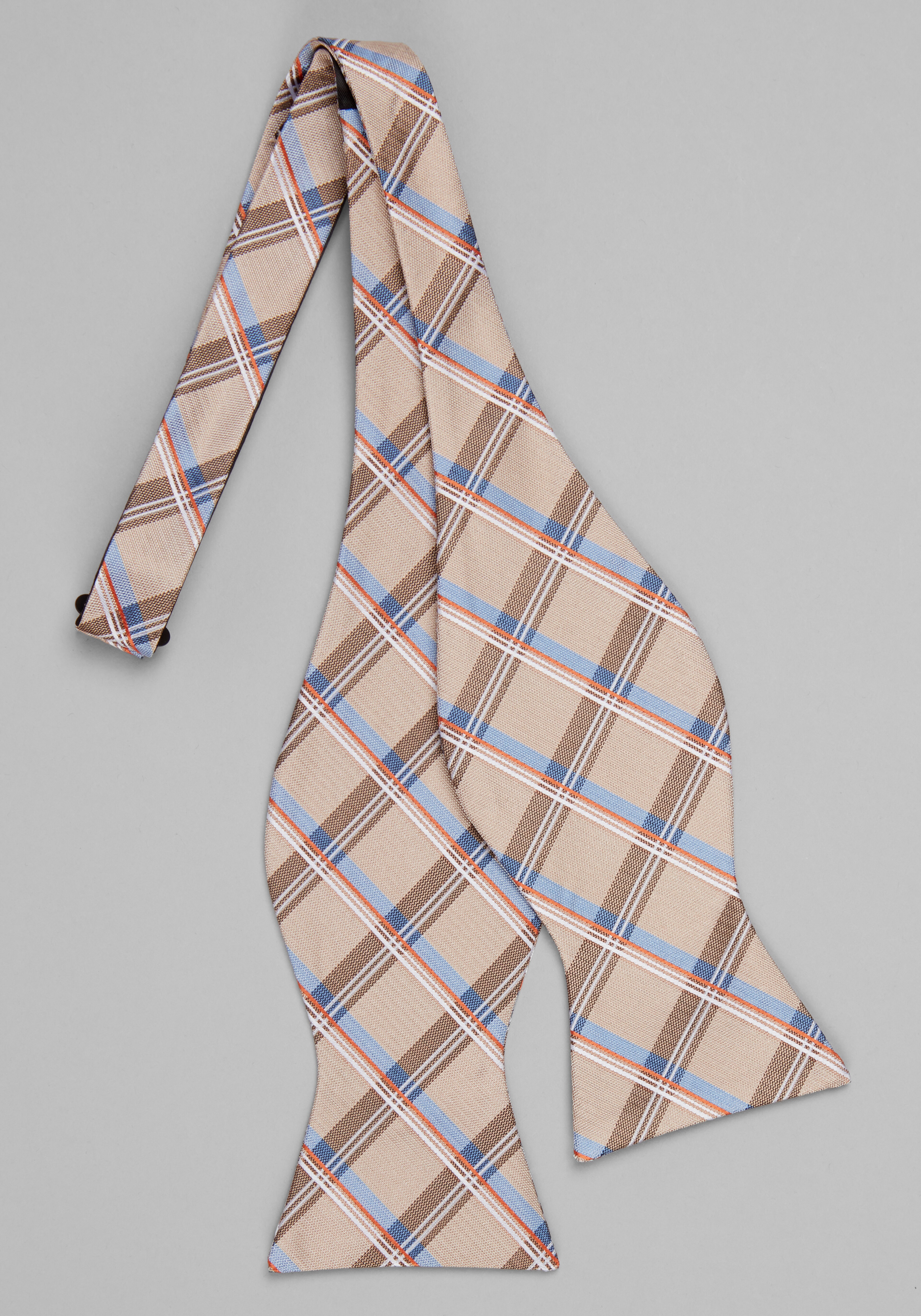 Jos. A. Bank Shadow Plaid Self-Tie Bow Tie