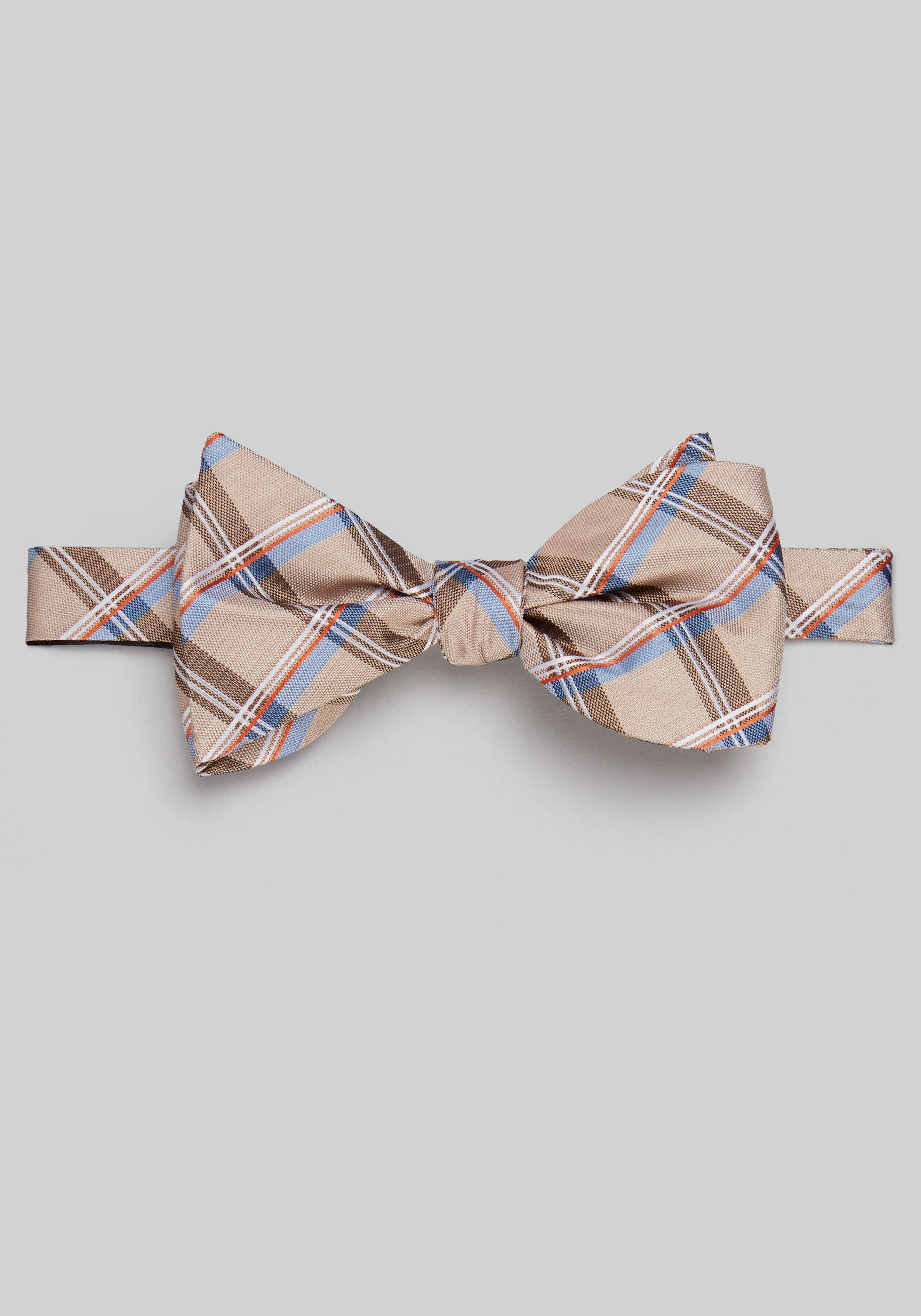 Jos. A. Bank Shadow Plaid Self-Tie Bow Tie