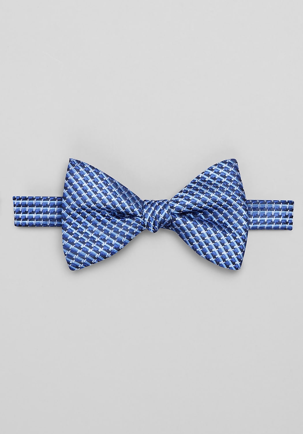 Jos. A. Bank Fancy Grid Neat Pre-Tied Big Bow Tie