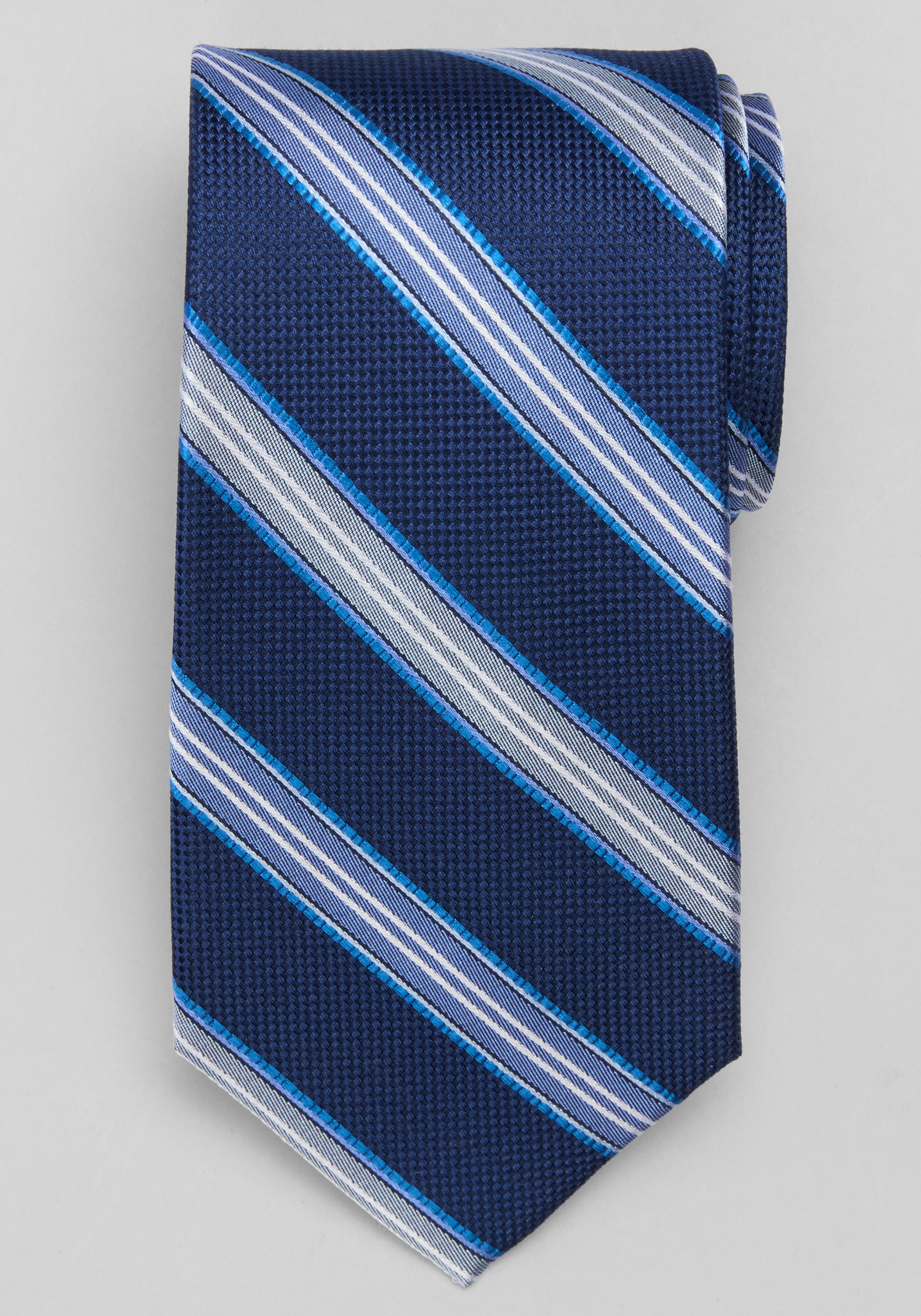 Reserve Collection Textured Wide Stripe Tie