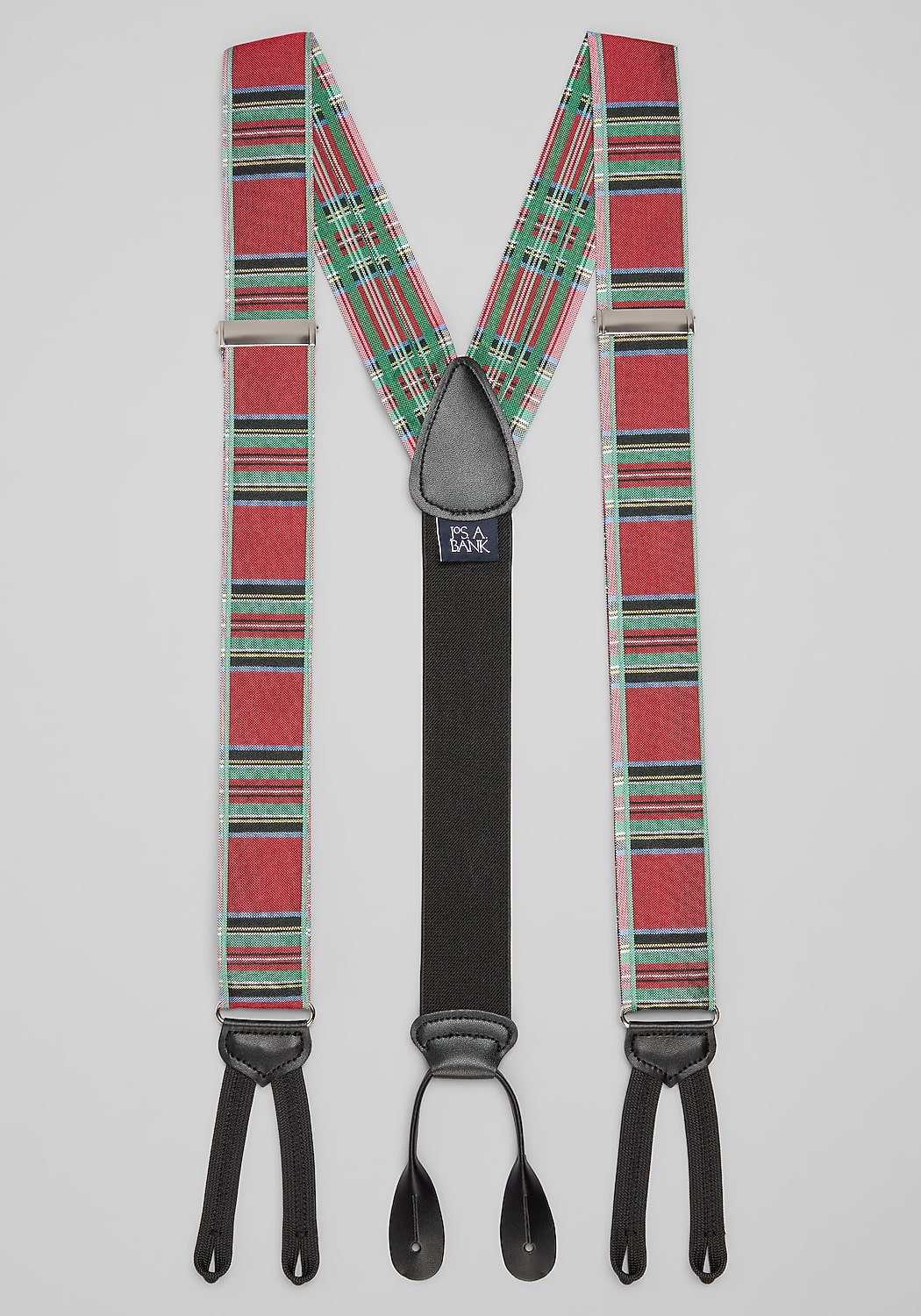 Jos. A. Bank Christmas Plaid Suspenders